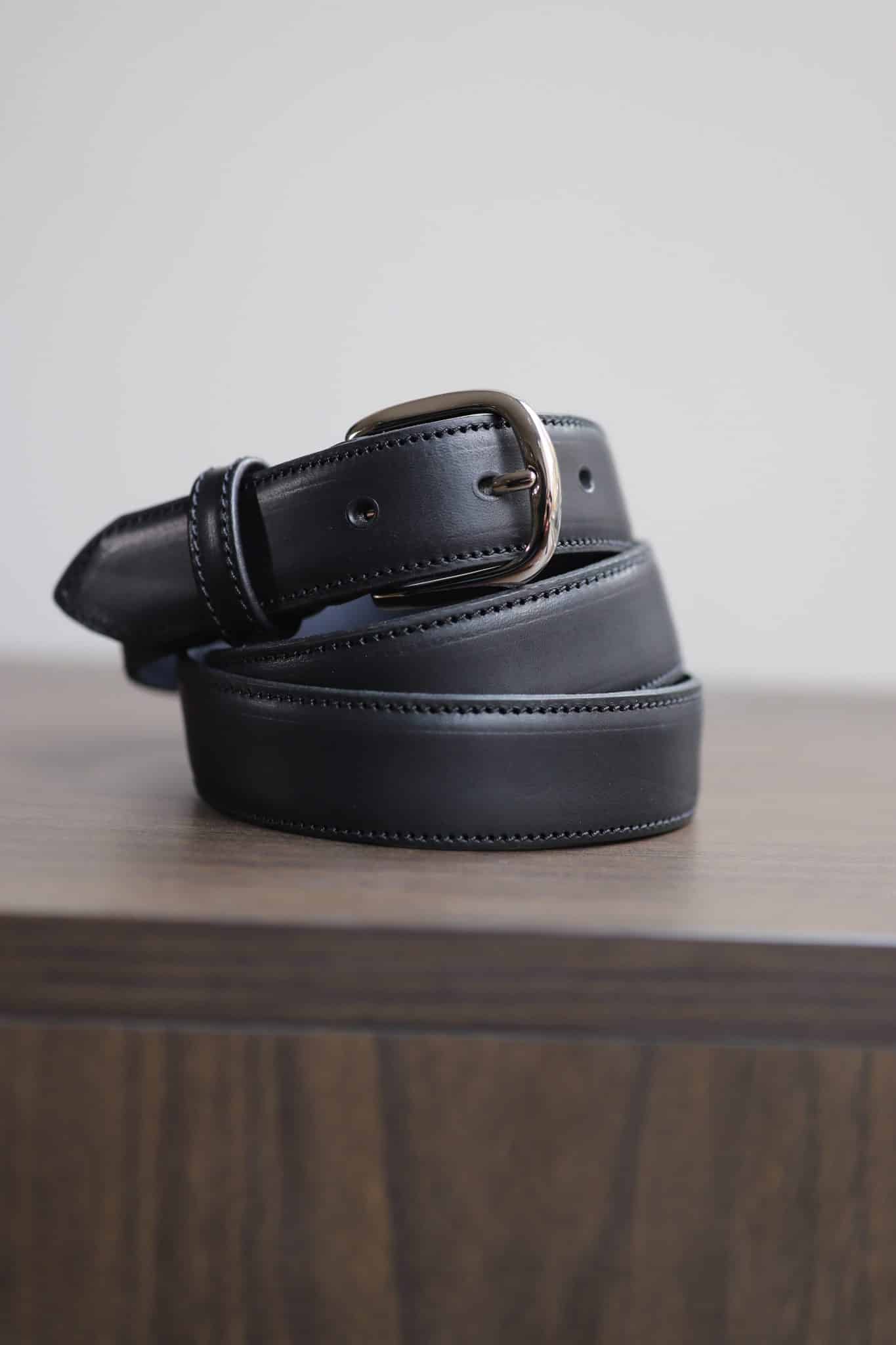 Malfroid Junot ceinture cuir 30 mm boucle laiton