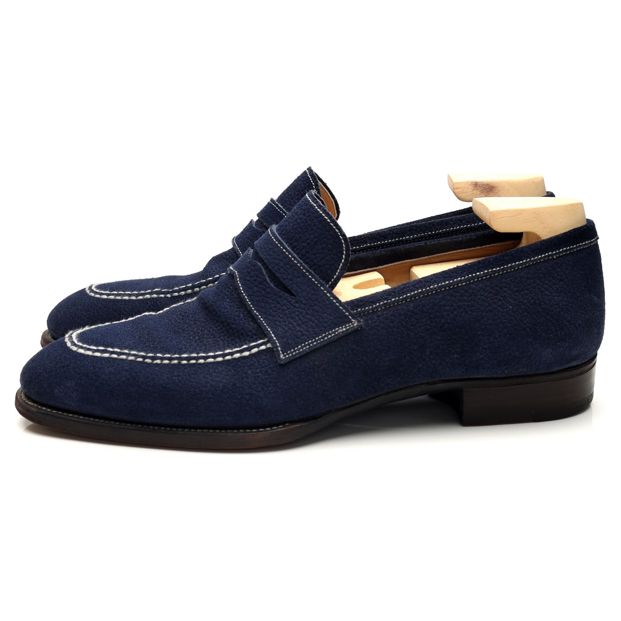 The Sabot mocassin daim grainé bleu pointure 8