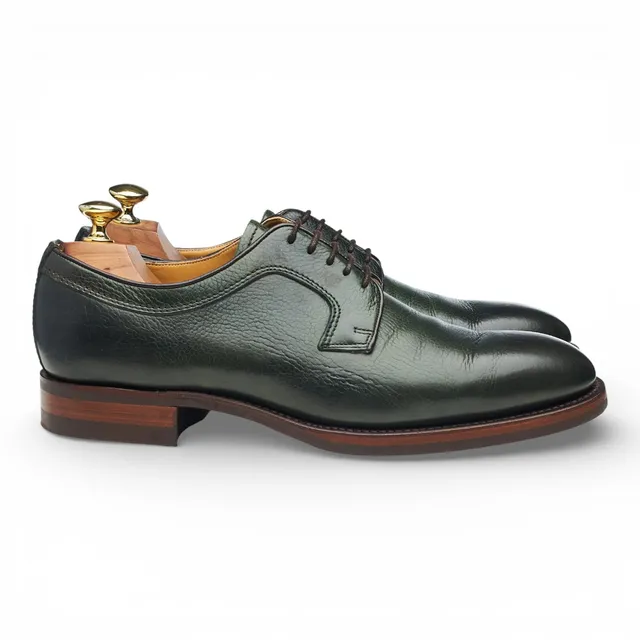 Barker Skye derby cuir grain vert olive UK 7.5
