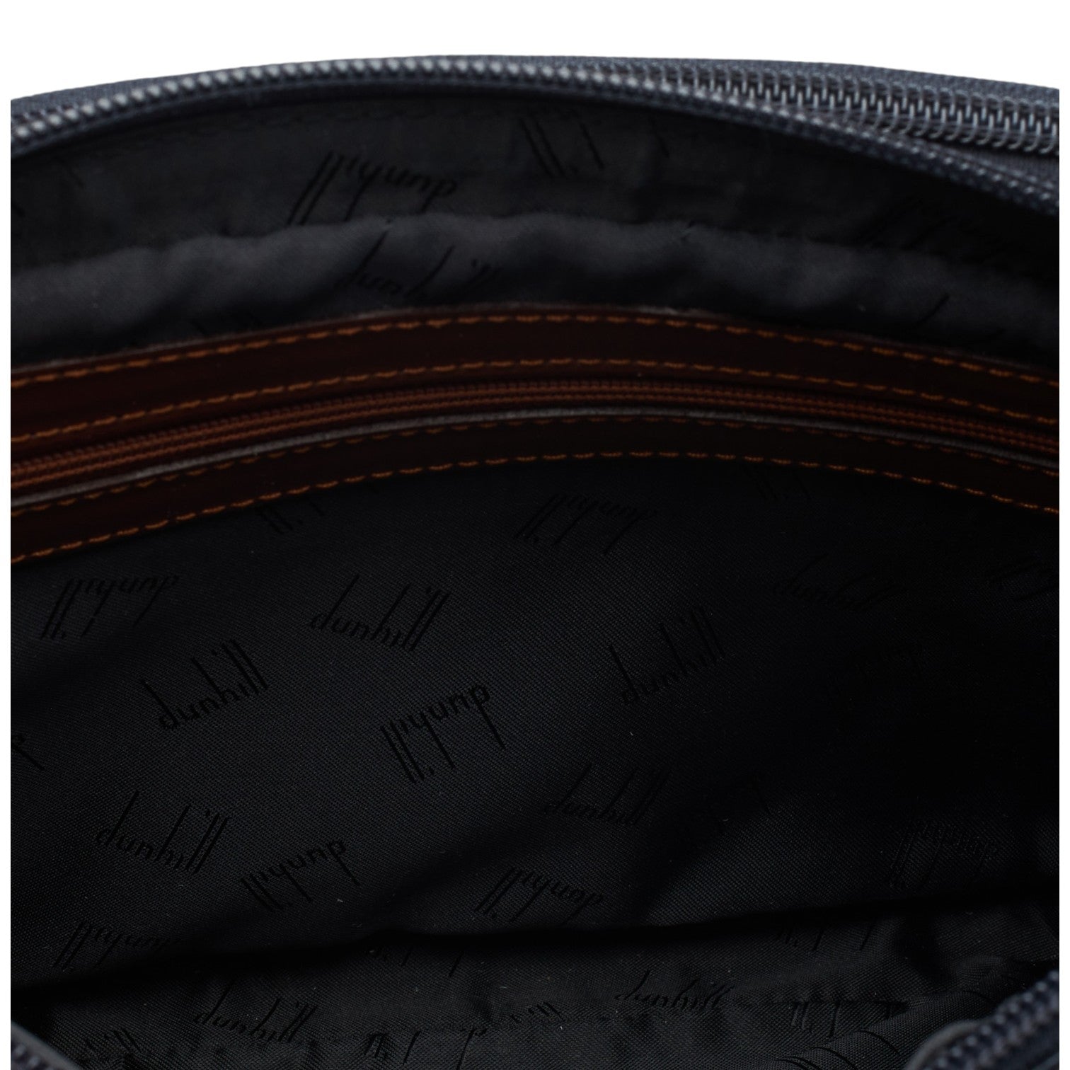 Dunhill trousse de toilette cuir grainé bleu marine