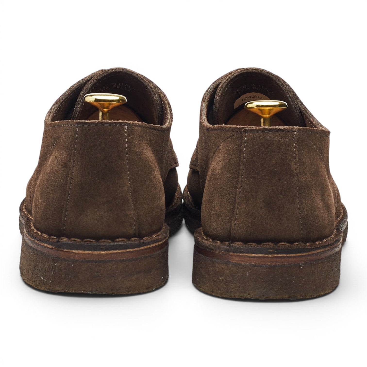 Drake's Weyford derby daim marron UK 8