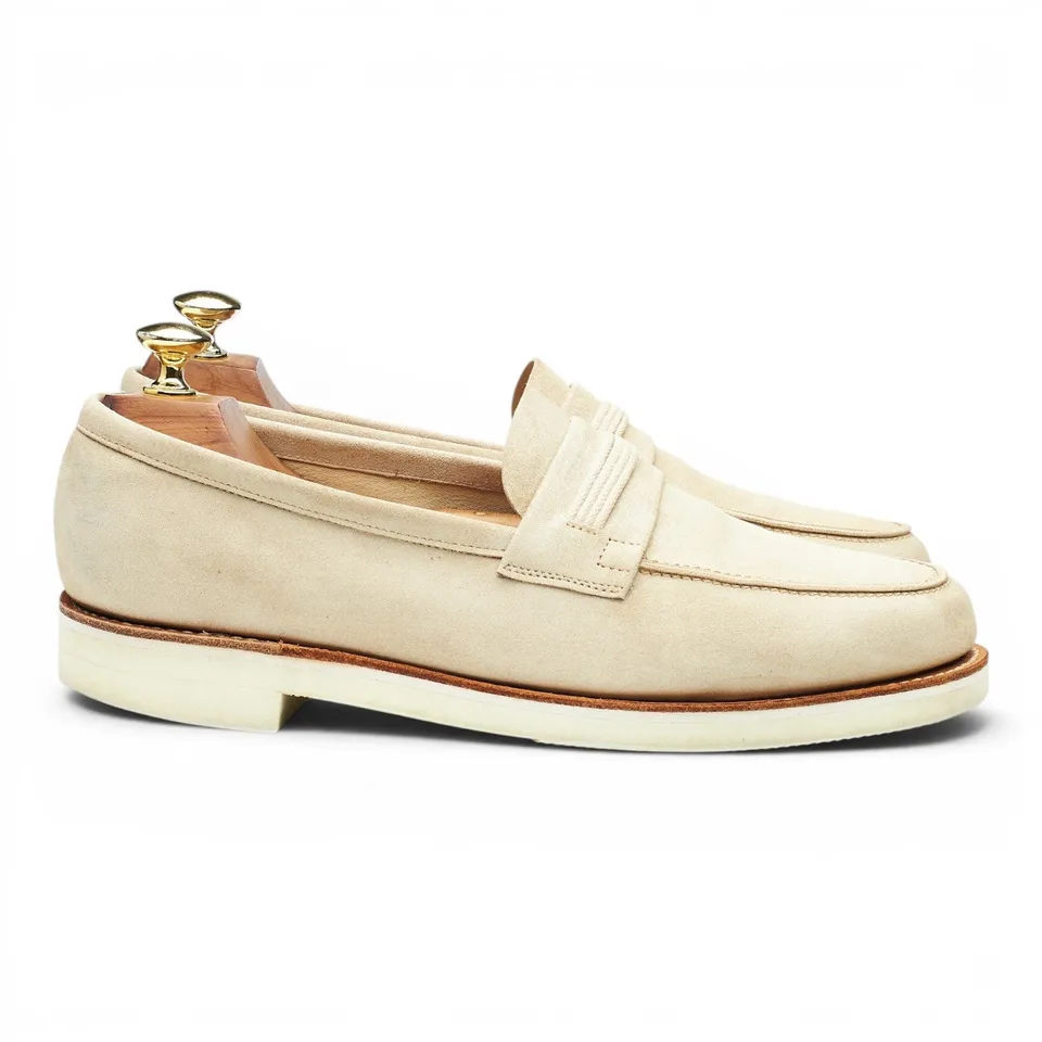 John Lobb Tore mocassins daim pierre pointure UK 7.5