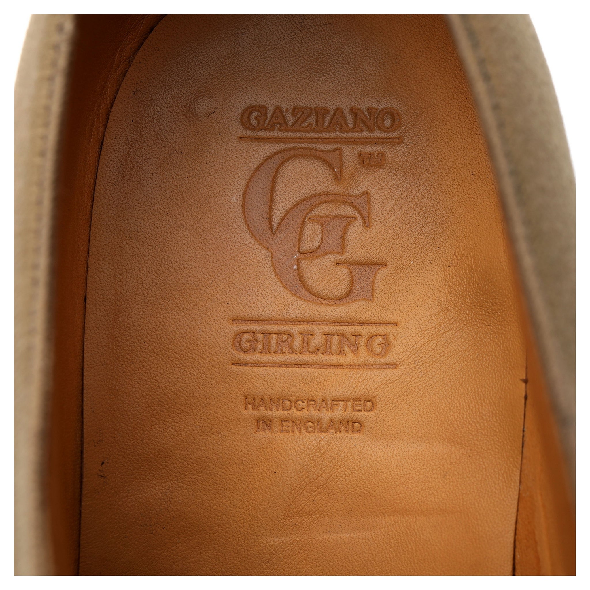 Gaziano & Girling Bespoke Derby Toile Marron Sable UK 6