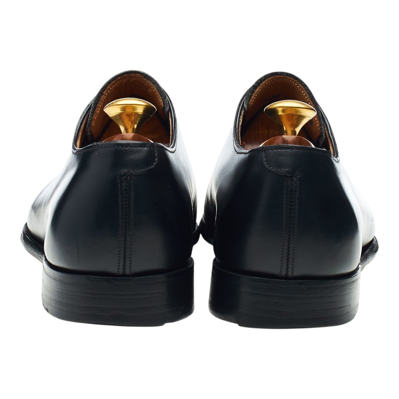 M&S Wholecut oxford cuir noir UK 7