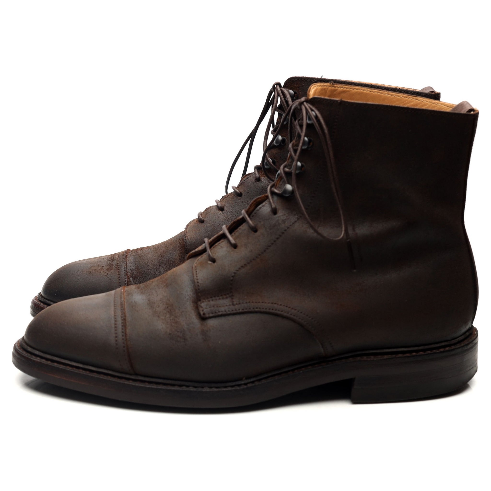 Crockett & Jones Coniston bottines daim marron UK 8
