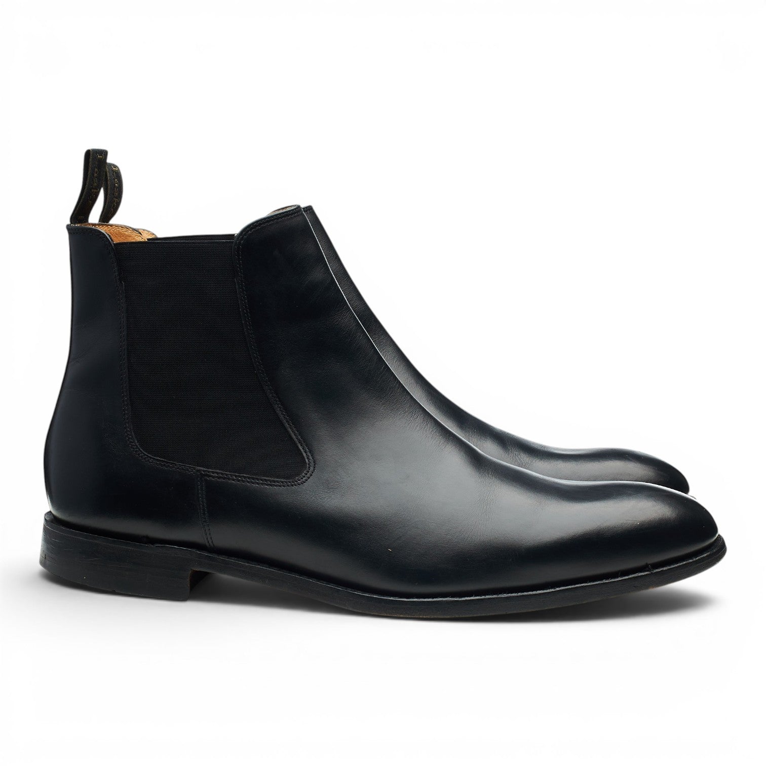 Loake Petworth bottines chelsea cuir noir UK 12