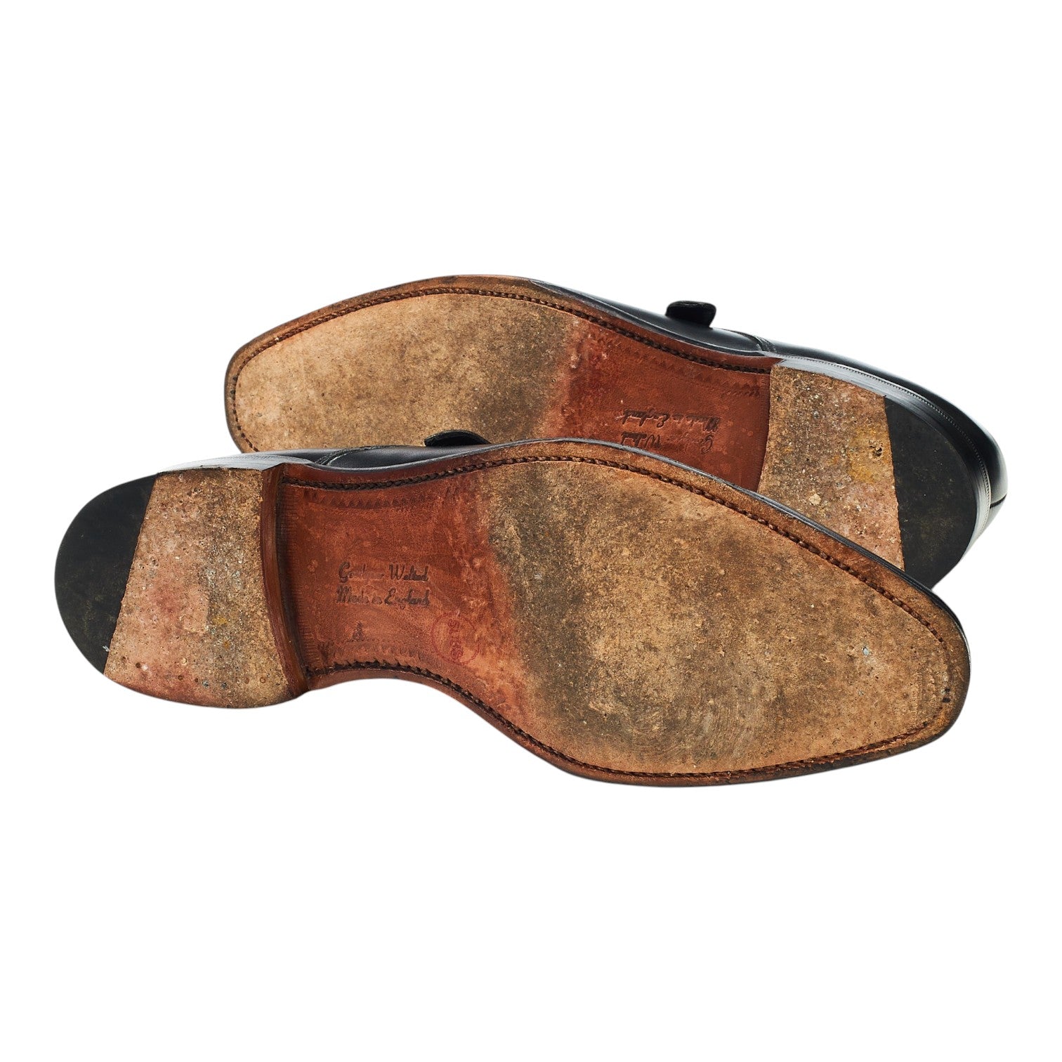 Loake 1880 Medway derbies à boucle cuir noir UK 7.5