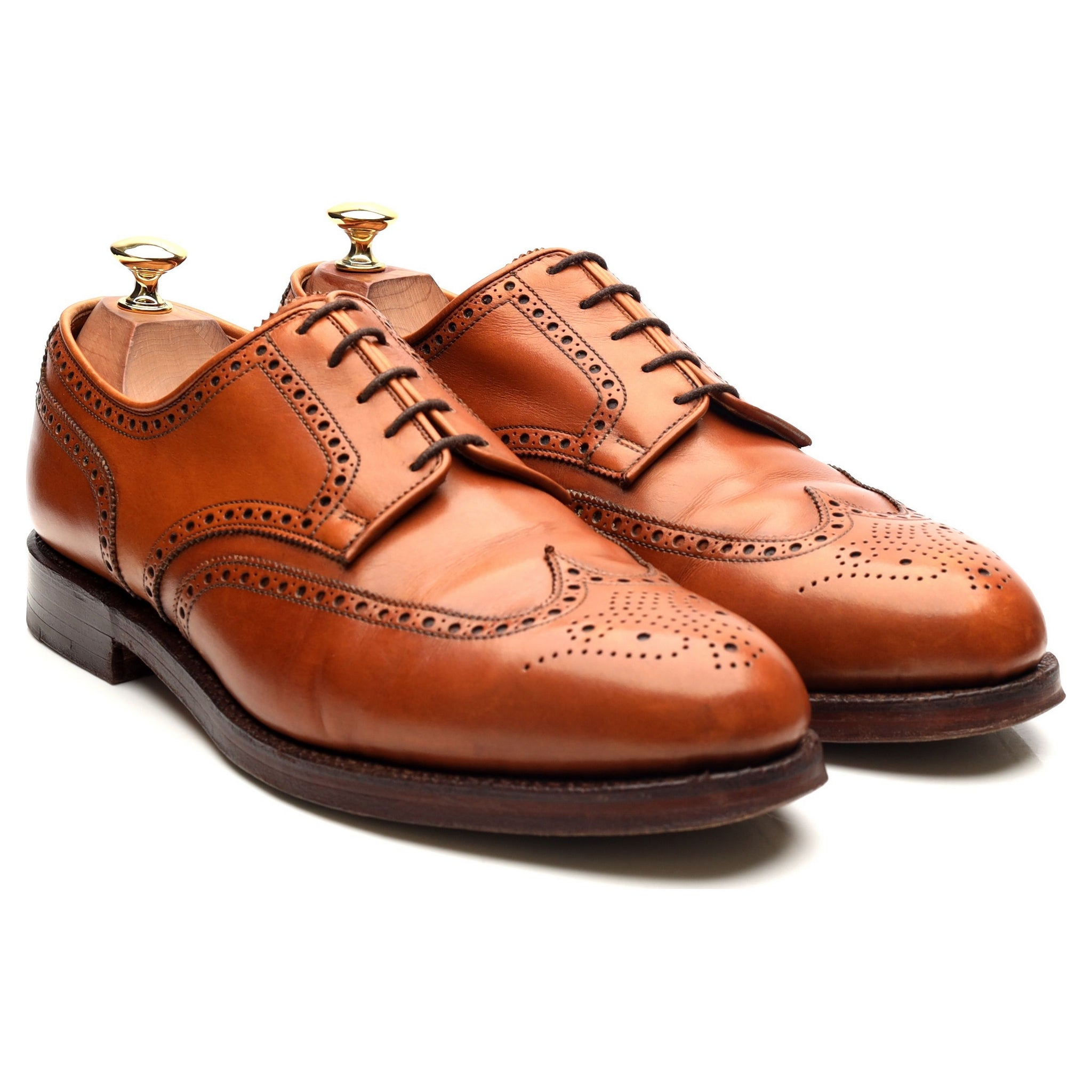 Crockett & Jones Cardiff derbies cuir camel pointure UK 9.5
