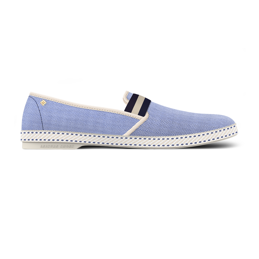 Rivieras Classic College Toile Bluish Espadrilles Bleu