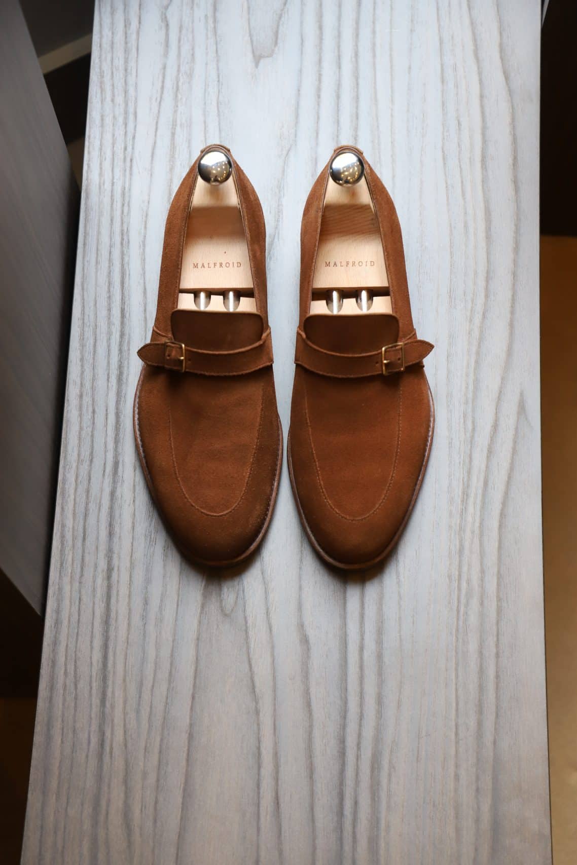 Malfroid Villalys Superleggera mocassins suède boucle