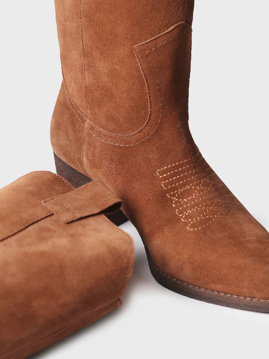 Toni Pons Vitoria bottes santiag daim talon 6 cm