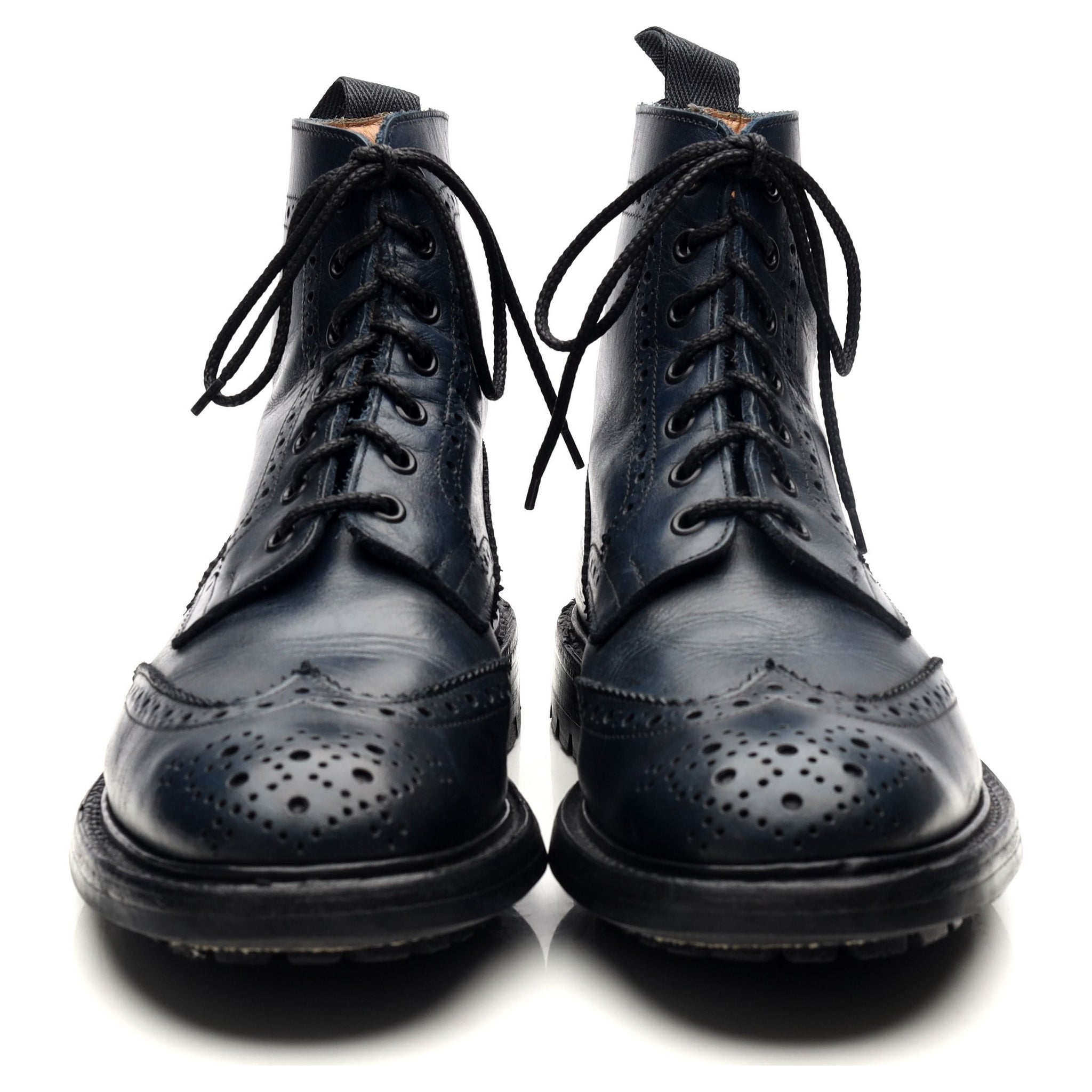 Tricker's Stow bottines cuir bleu marine 9 UK