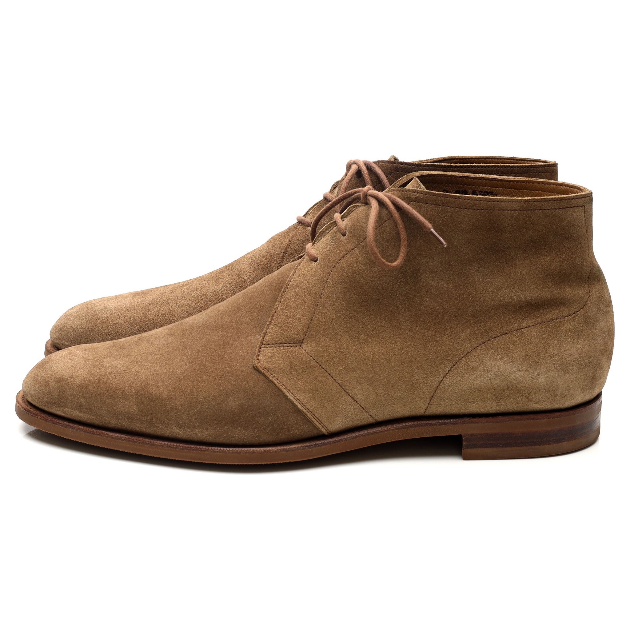 Edward Green Shanklin boots chukka daim marron pointure UK 9