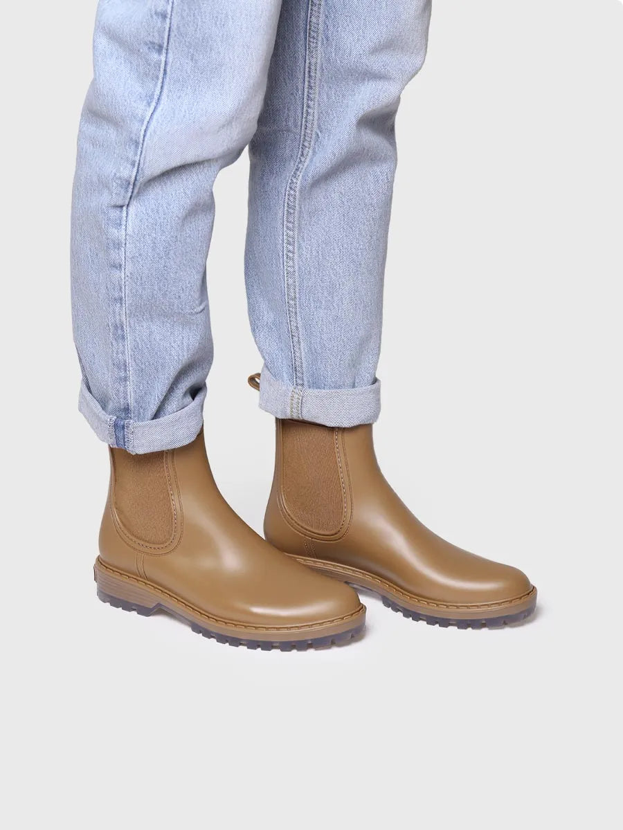 Toni Pons Coney bottines pluie femme camel