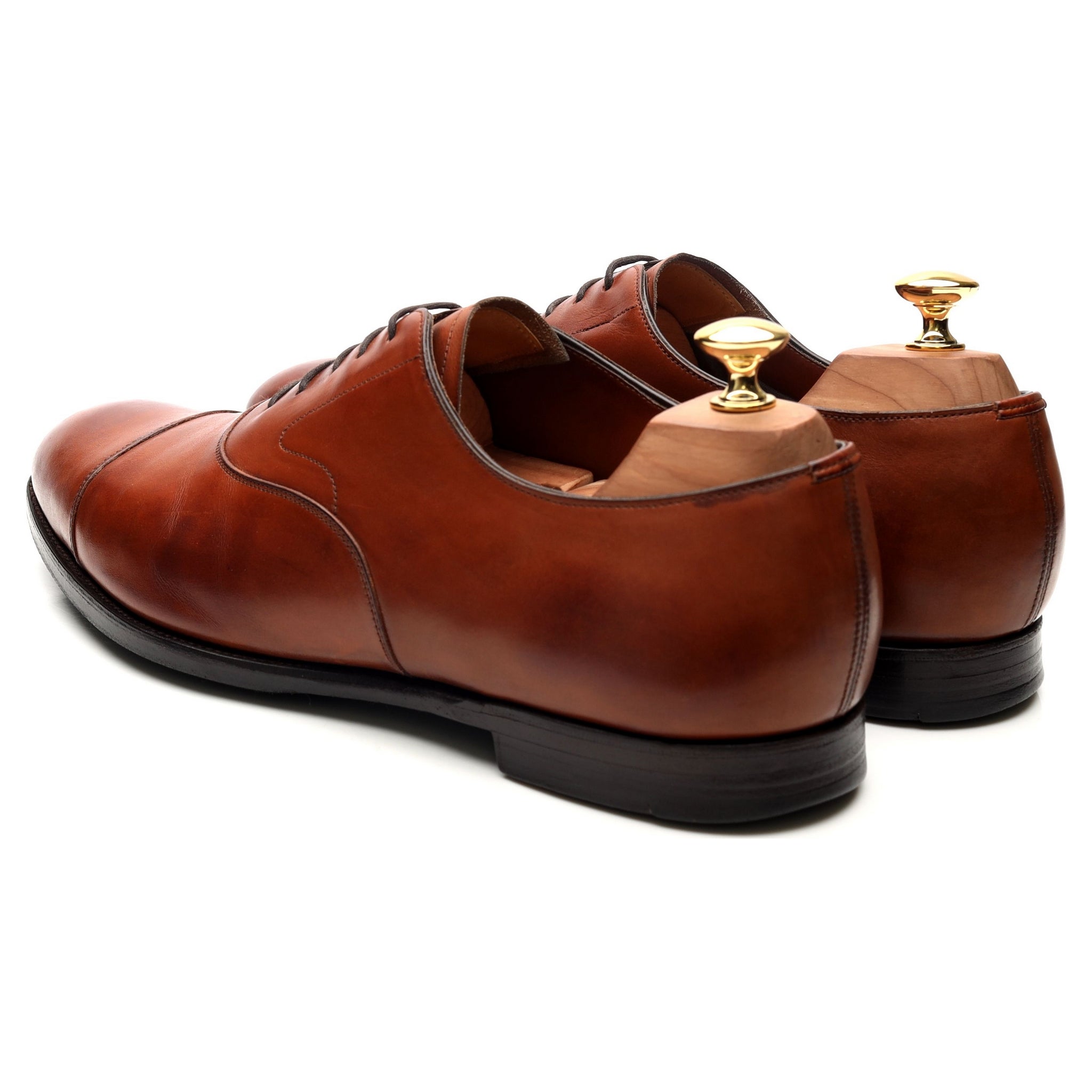 Edward Green Chelsea richelieu cuir tabac 10.5 cousu Goodyear