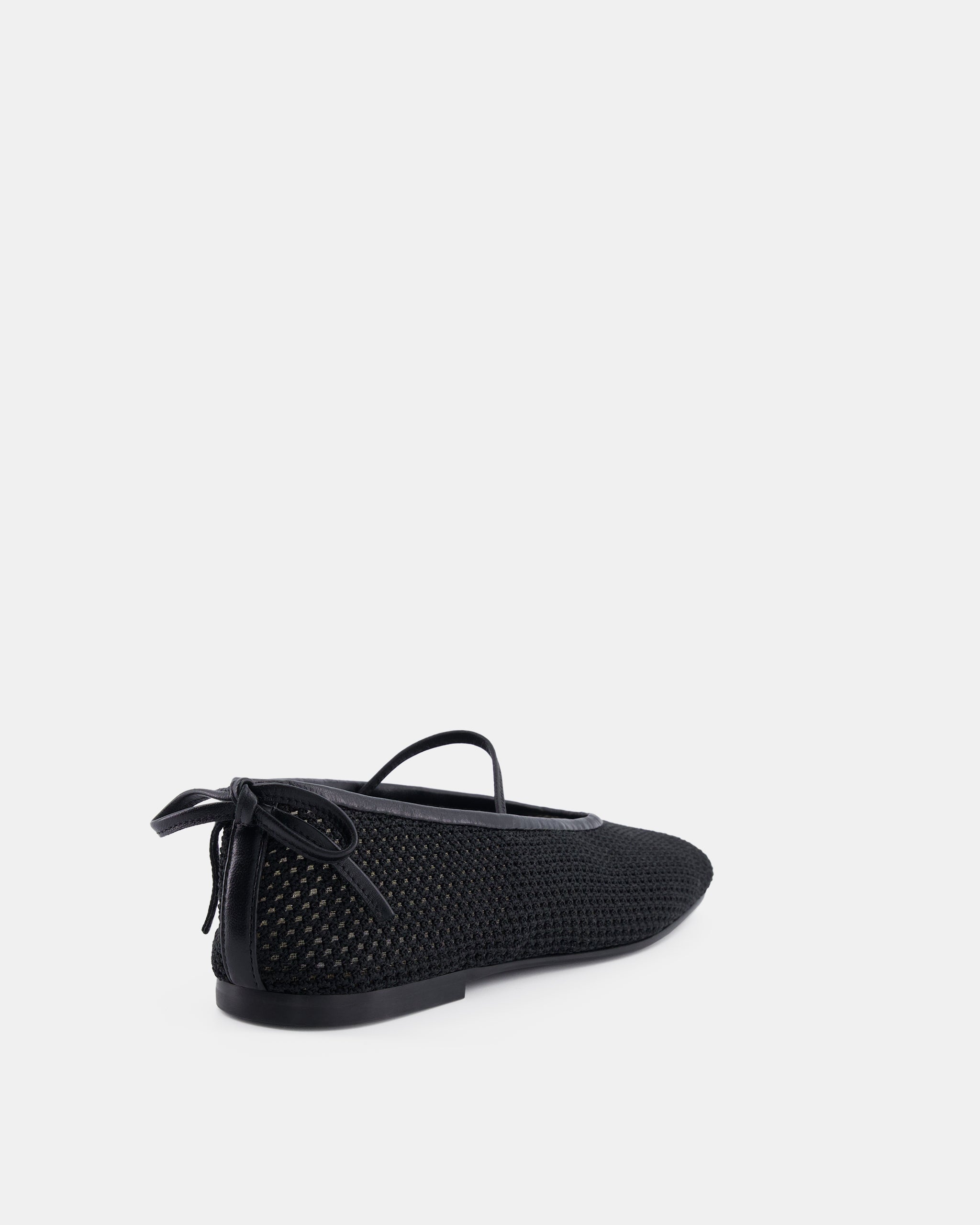 Nodaleto Bulla Node 5 ballerines noires crochet plat