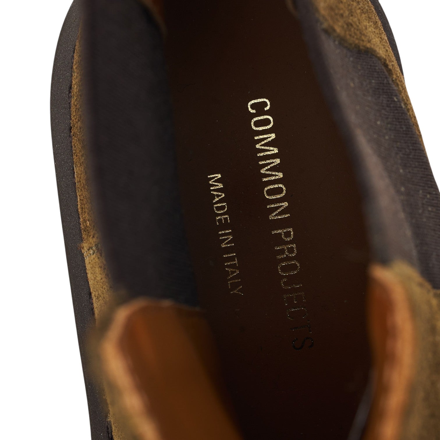 Common Projects Chelsea bottines daim vert foncé UK 6
