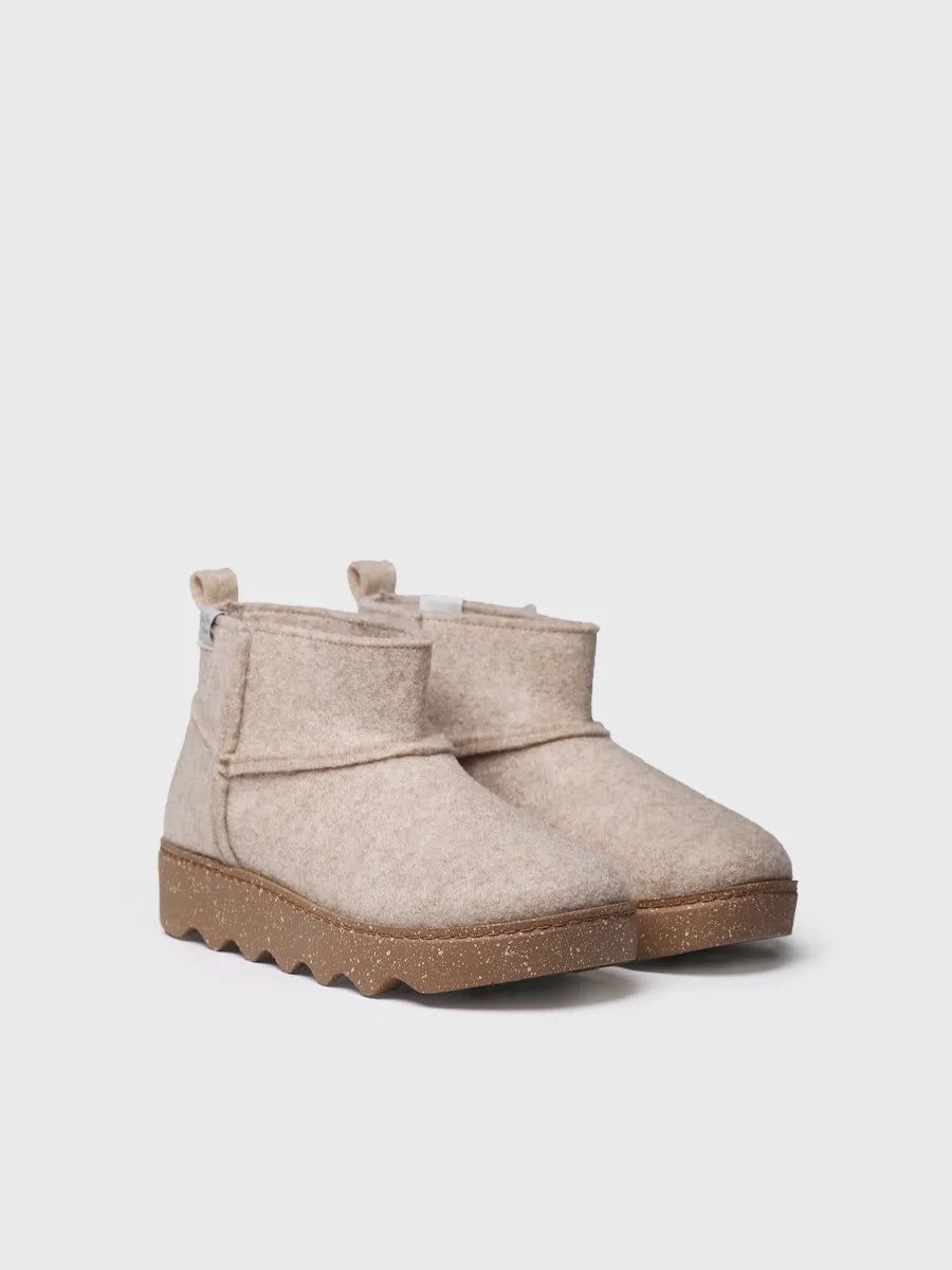 Toni Pons Jiana-FR chaussons feutre recyclé beige femme