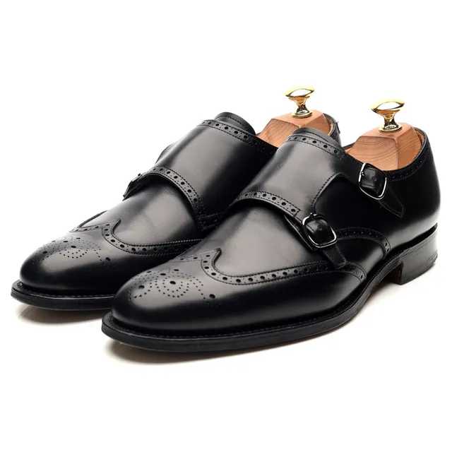 Church’s Chicago chaussures monk cuir noir UK 6,5
