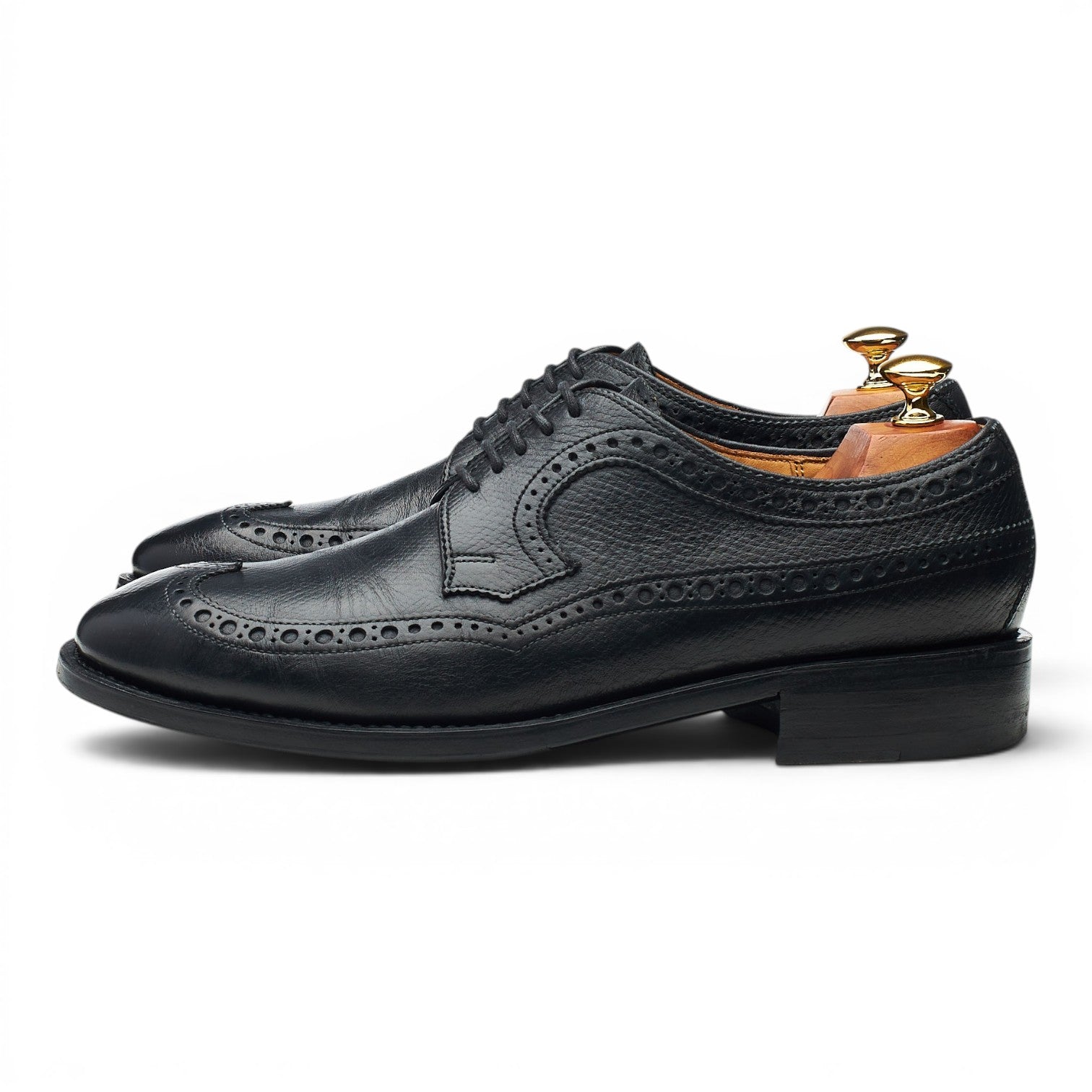 Valentin Frunza derby brogue cuir noir 42,5 grain