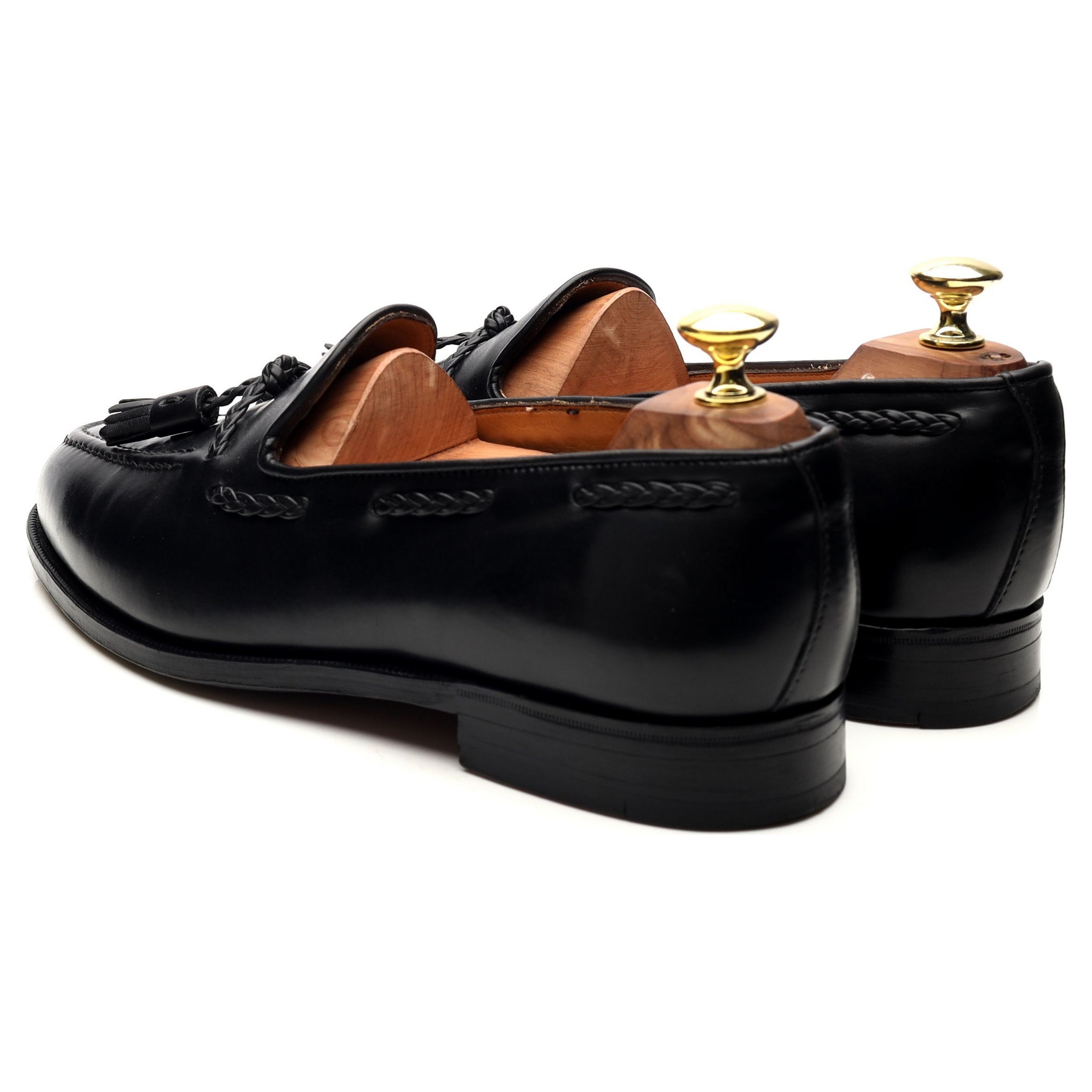 New & Lingwood mocassins cuir noir pointure UK 7,5