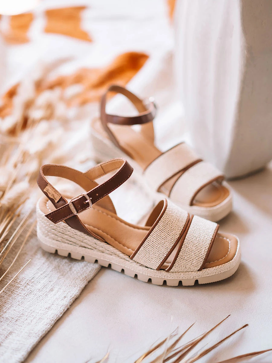 Toni Pons Aura sandale compensée femme cuir 5 cm