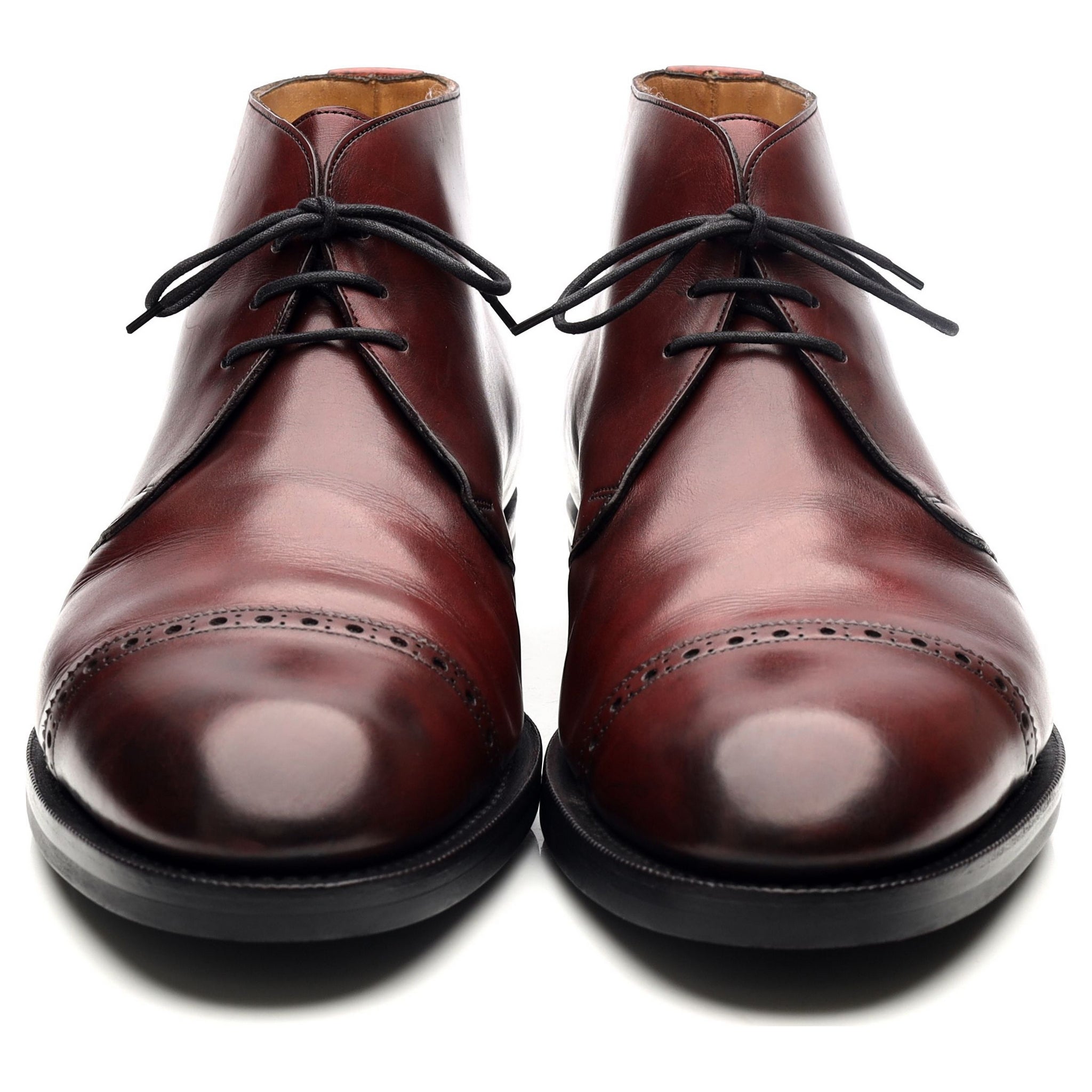 Edward Green Lomond boots chukka cuir bordeaux UK 11