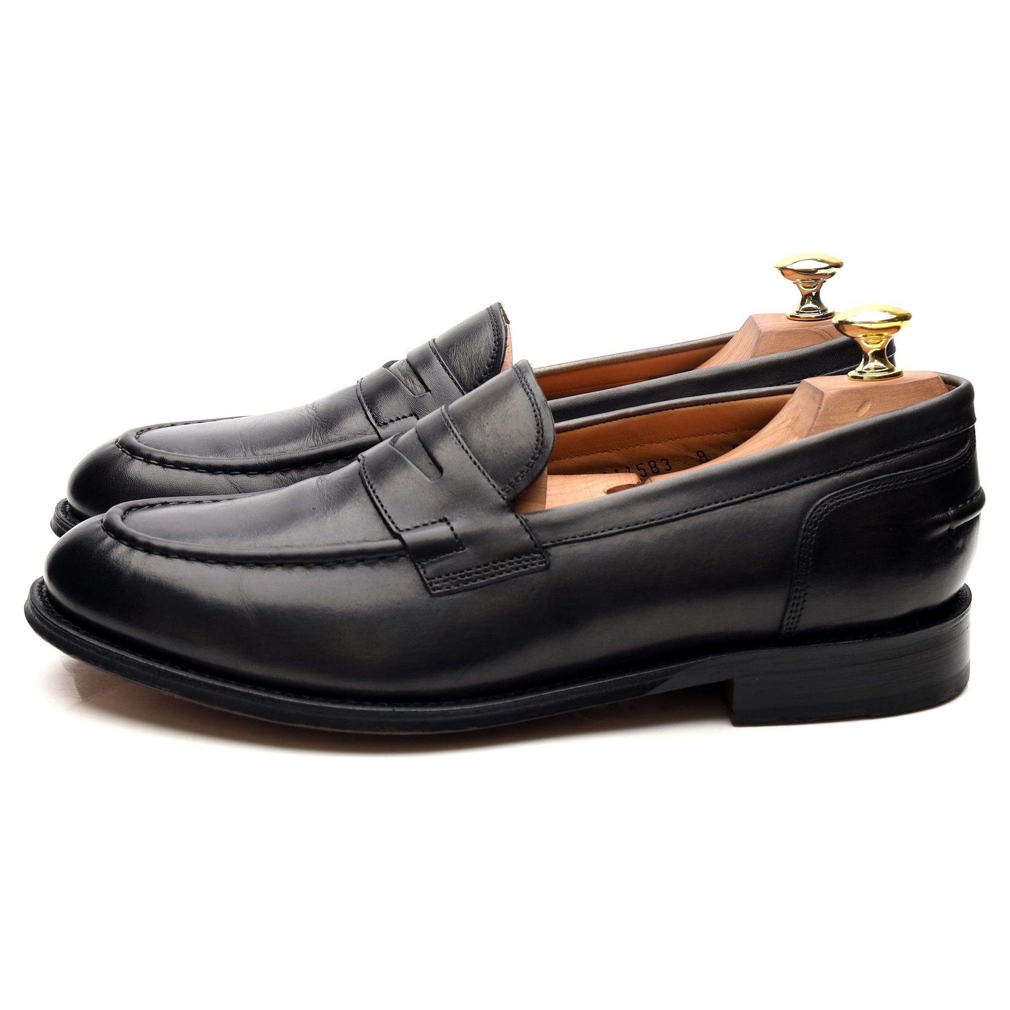 Grenson Maxwell mocassin cuir gris foncé UK 8