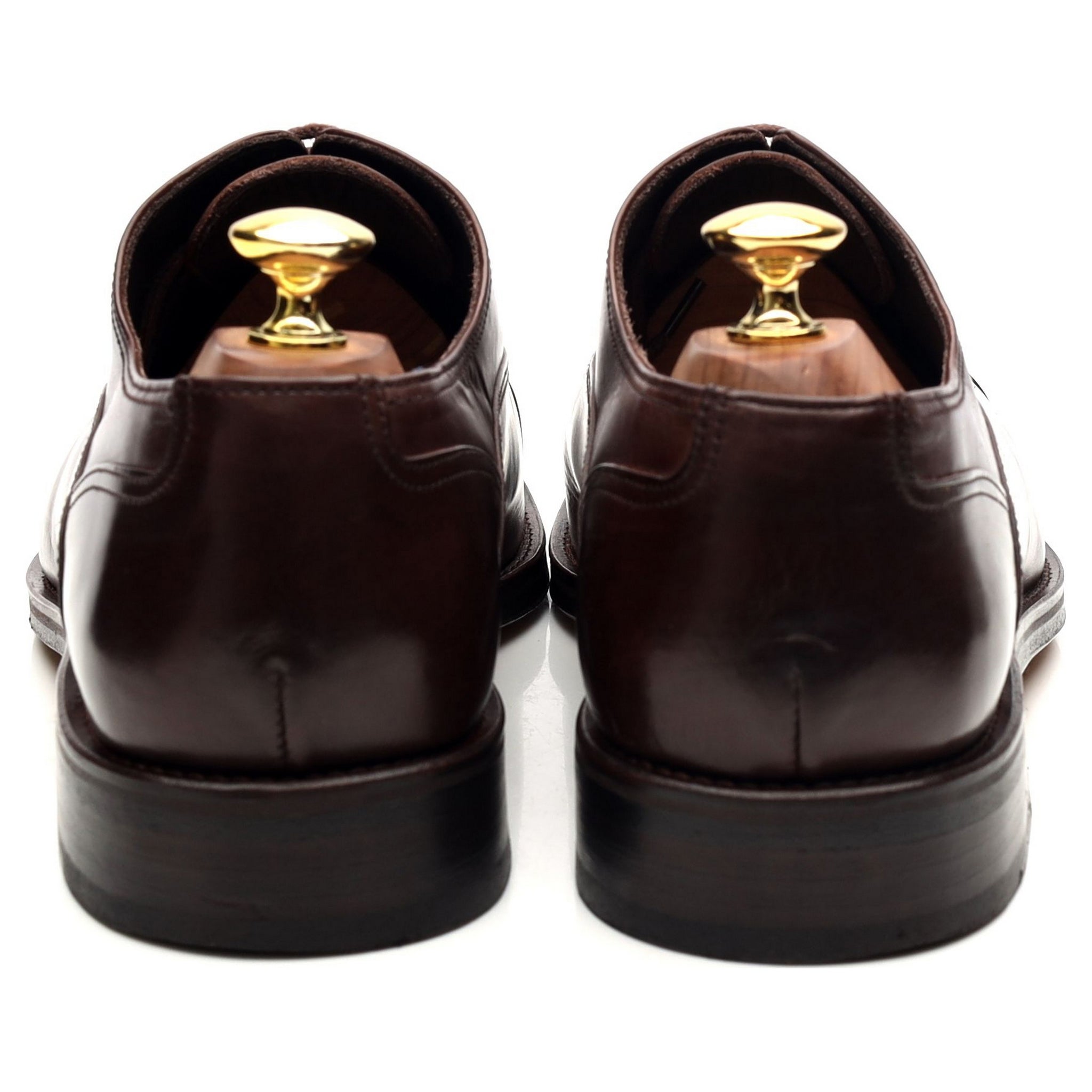 John White Kingsway oxford cuir marron foncé UK 9