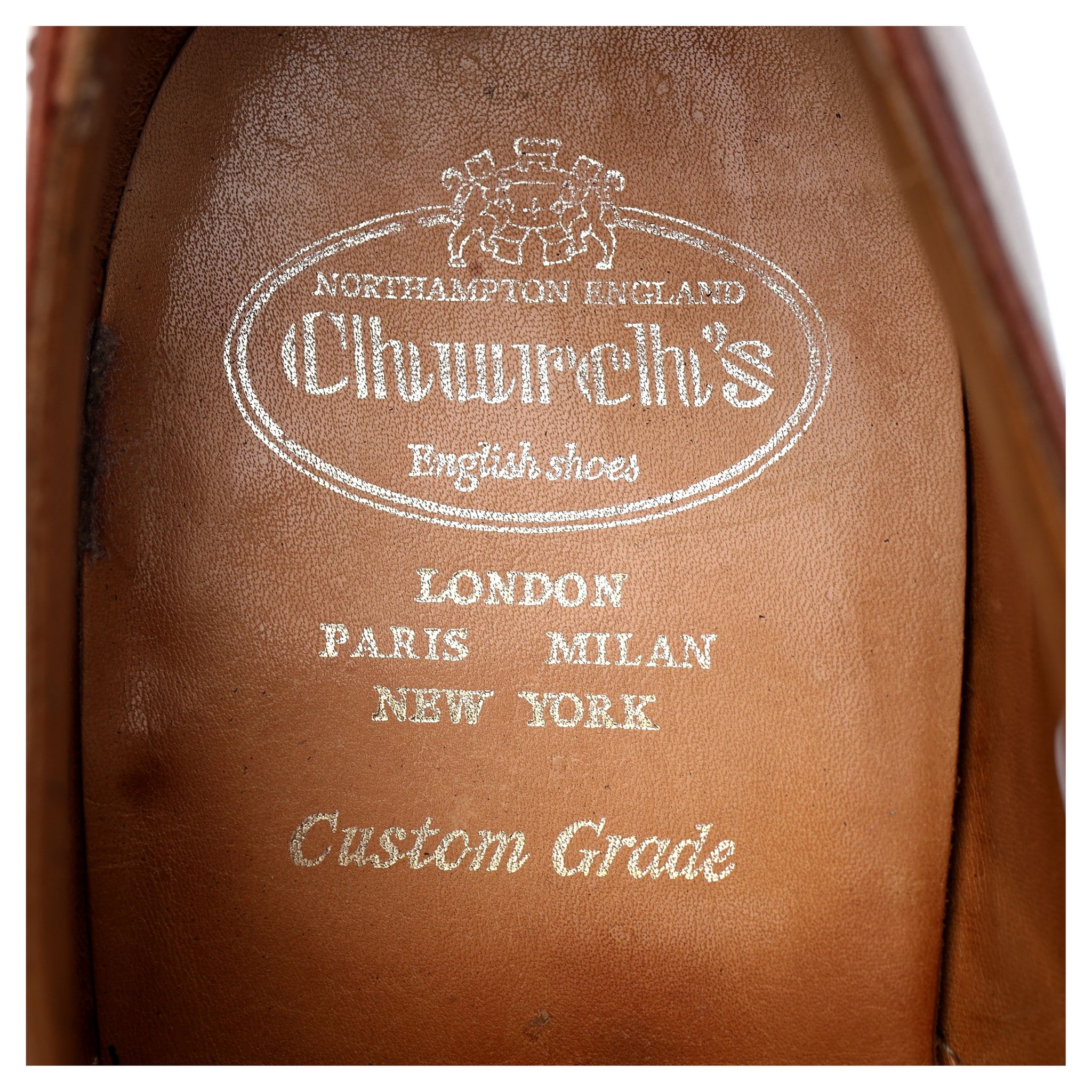 Church's Dartmoor derby cuir marron clair UK 10 G