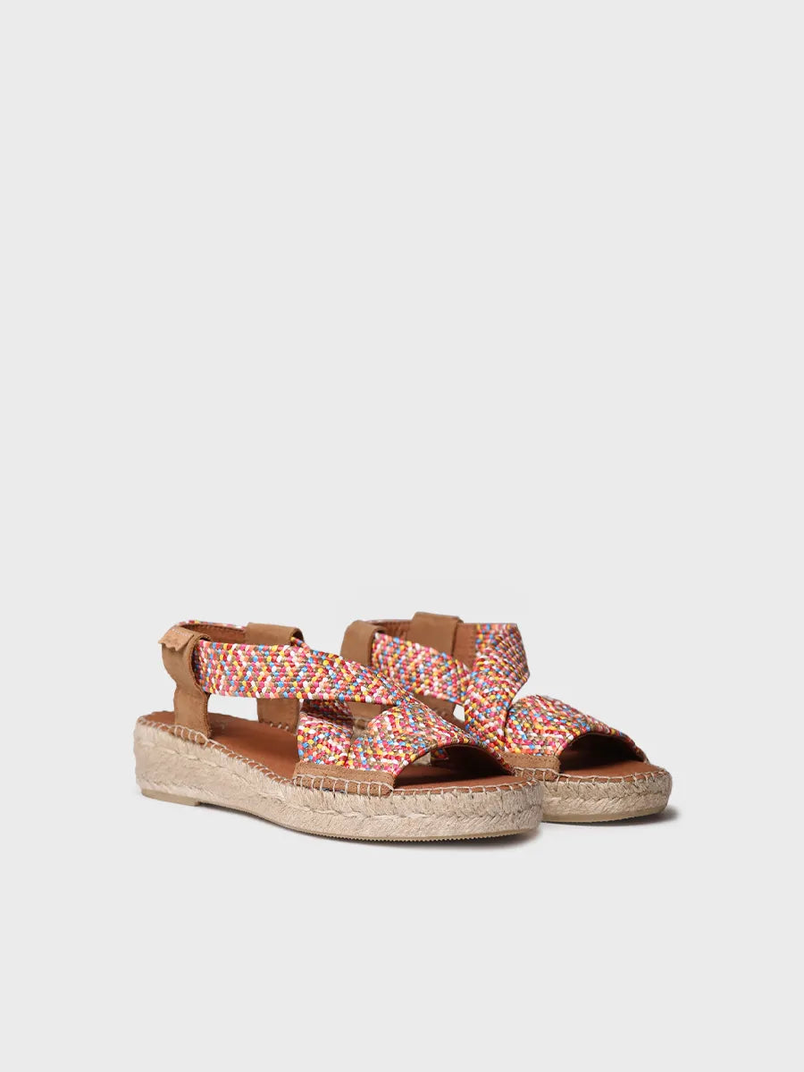 Toni Pons Eliana espadrille ouverte multicolore confort