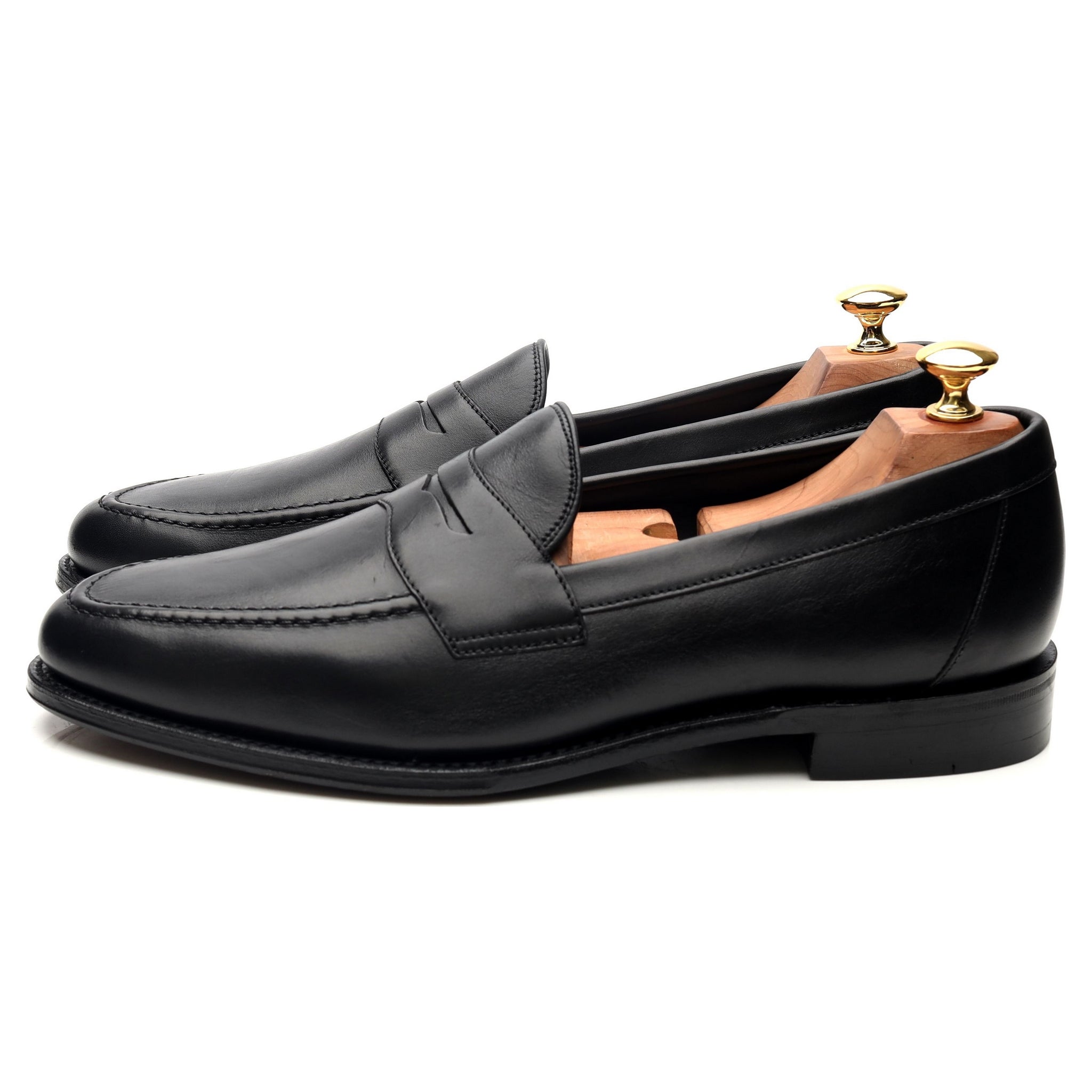 Loake 1880 Hornbeam mocassins cuir noir pointure 9.5