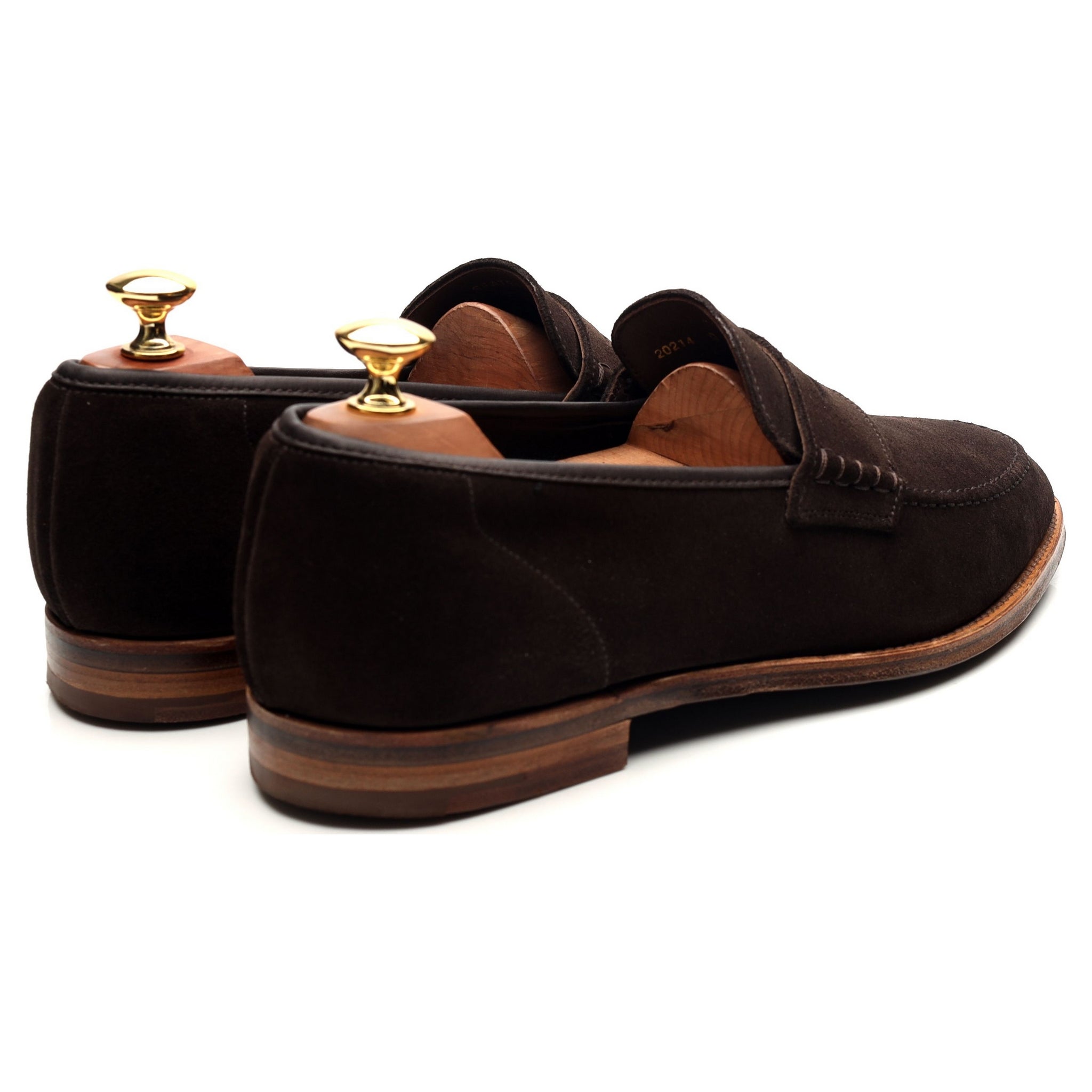 Crockett & Jones Seaton mocassin daim marron pointure 43