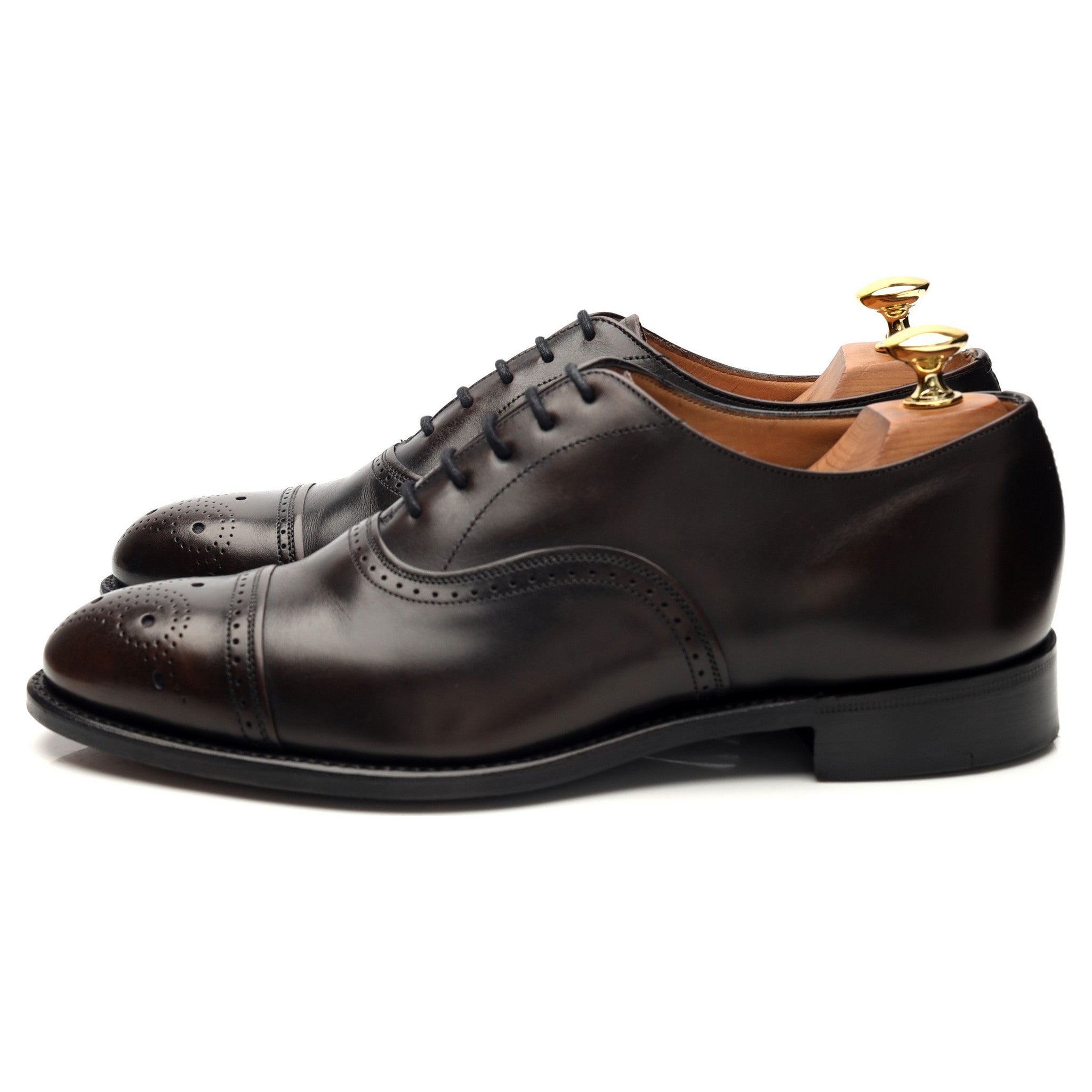 Church's Royal Collection Duke richelieu cuir marron foncé UK 6.5