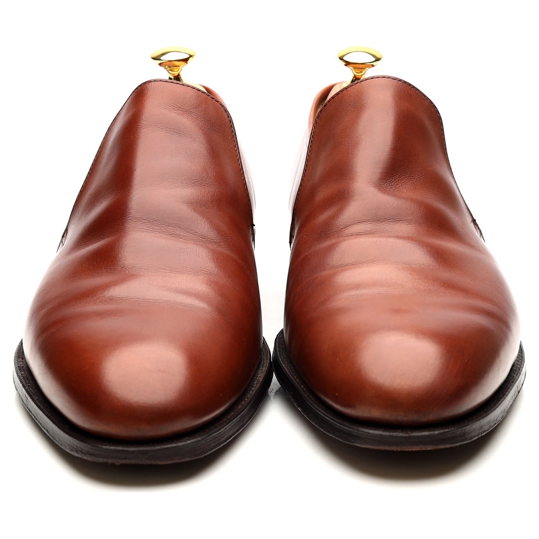 Crockett & Jones mocassins cuir camel pointure 11