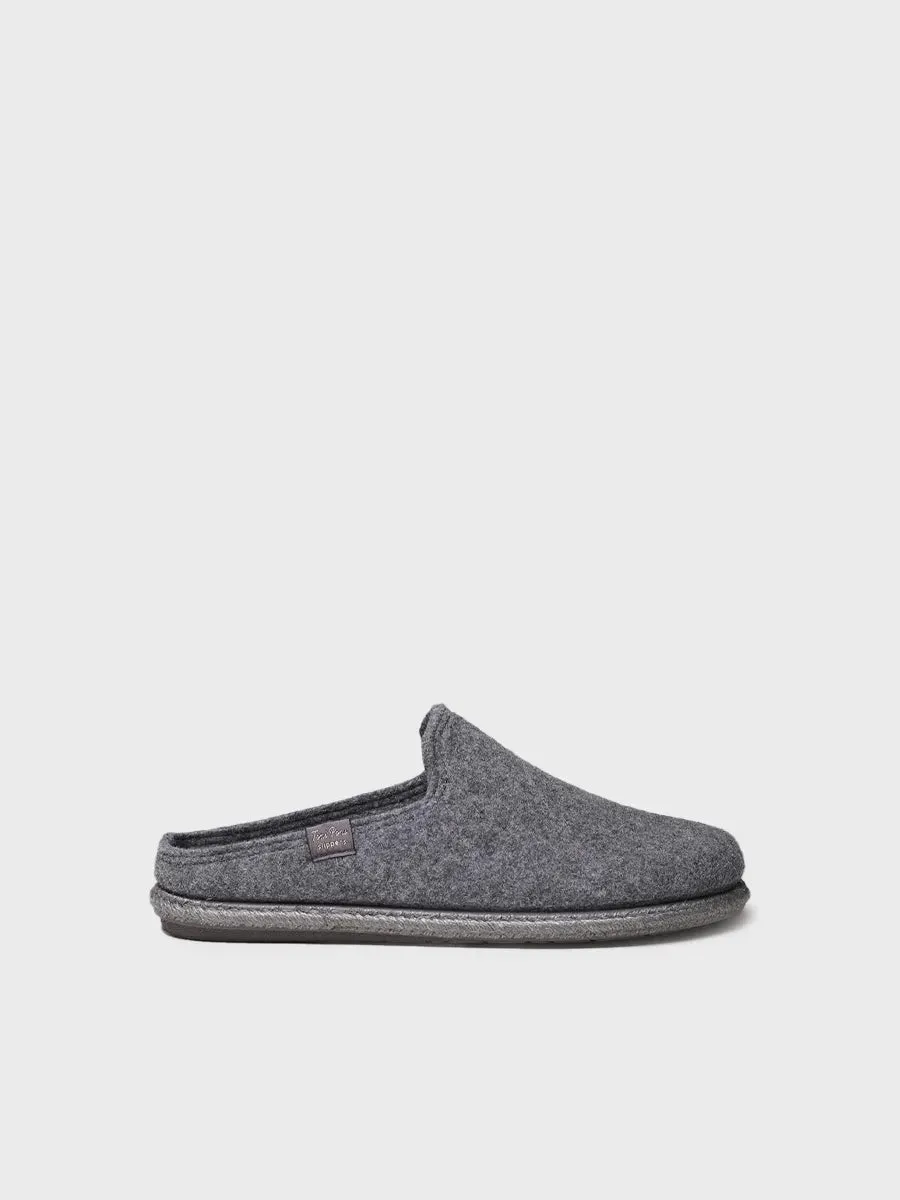 Toni Pons Tomas-RW chausson homme gris laine recyclée