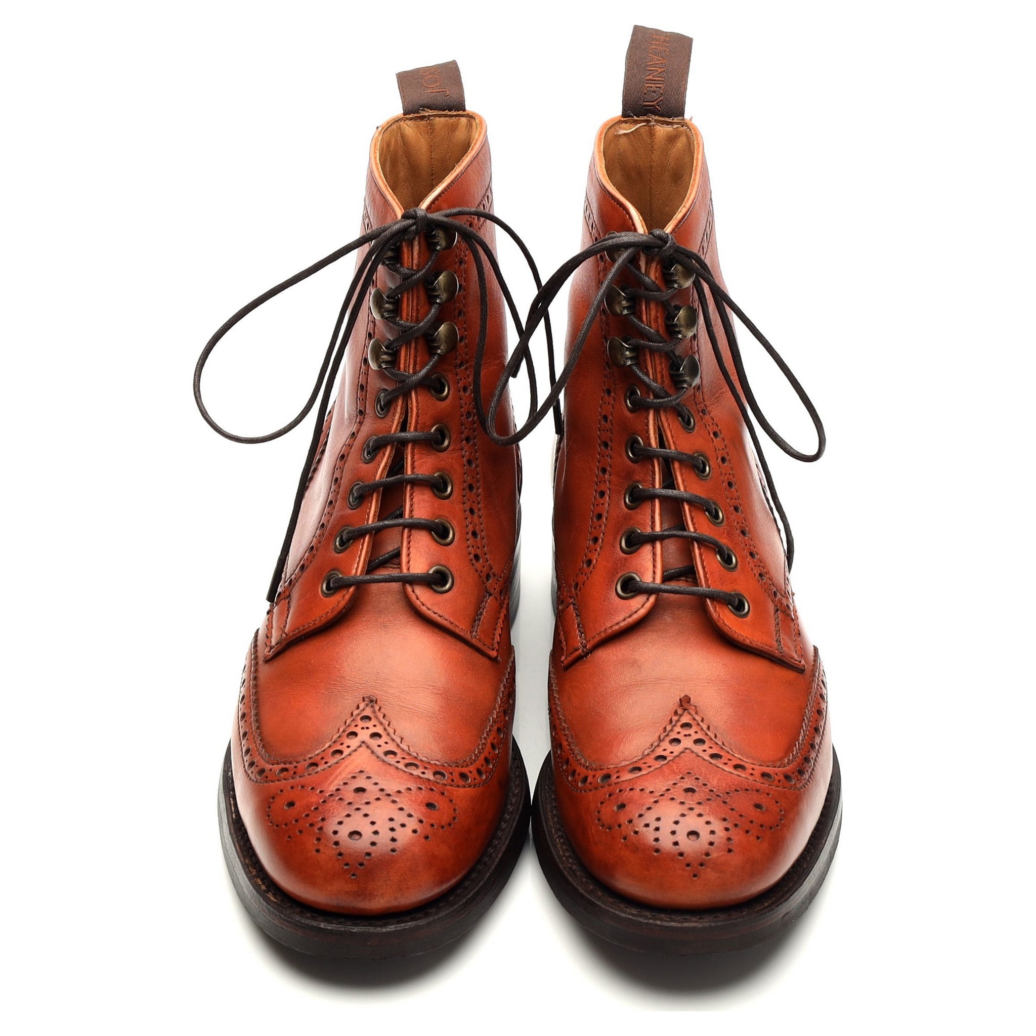 Cheaney bottines cuir marron brogue UK 4