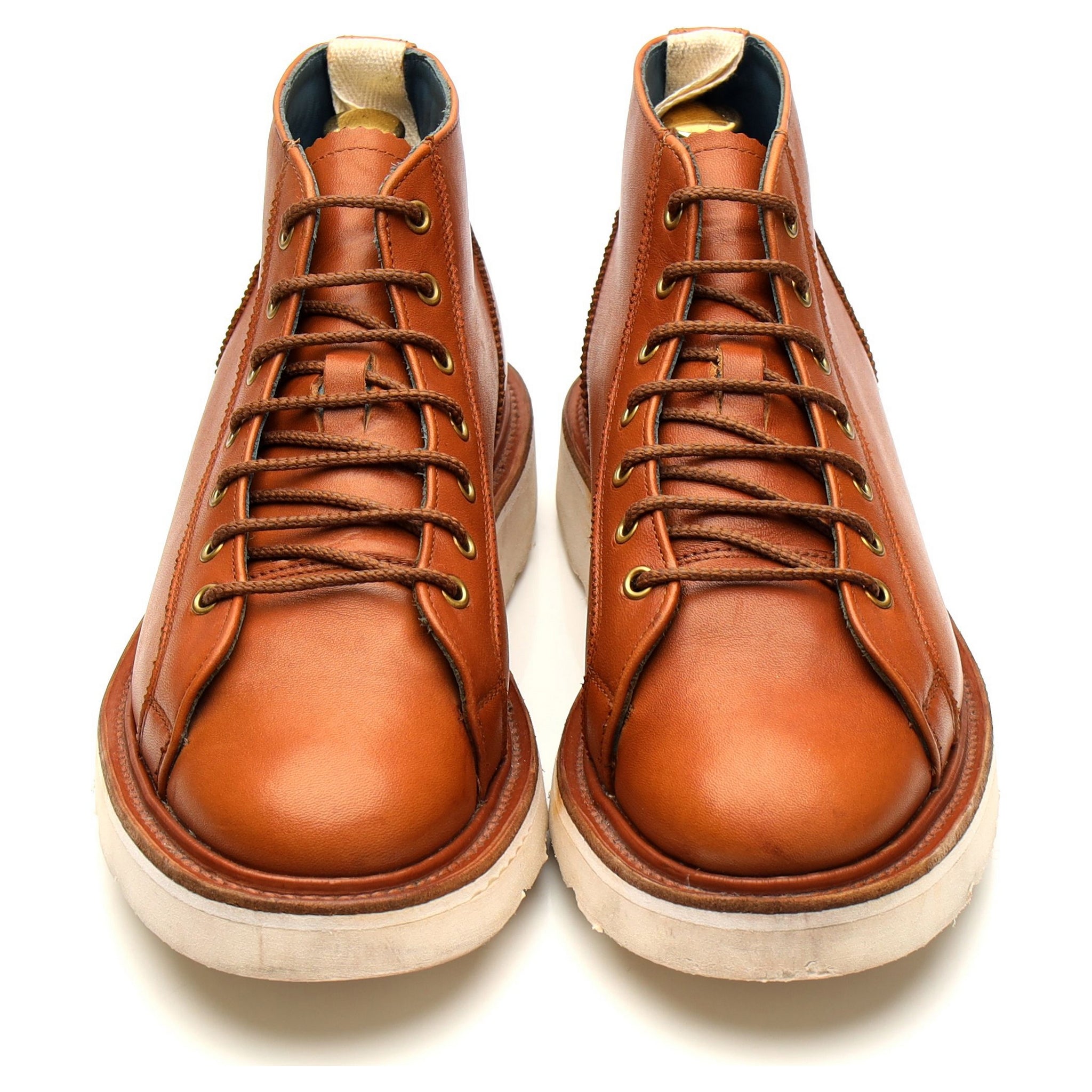 Trickers Ethan boots cuir marron clair UK 6,5 semelle confort