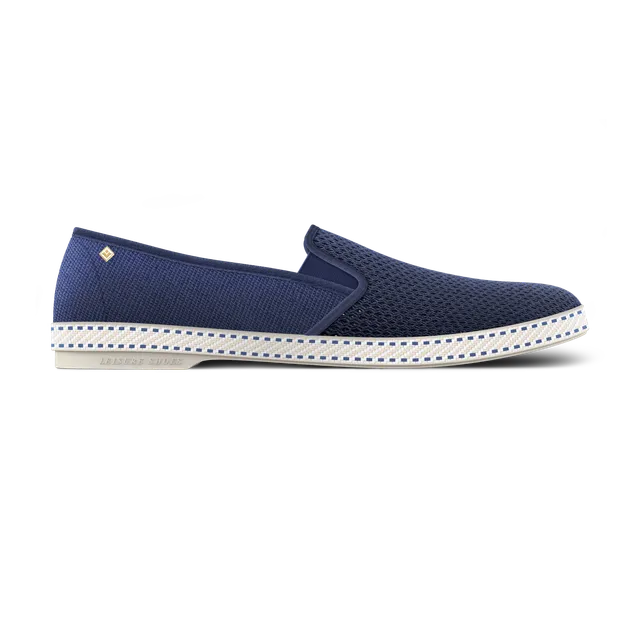 Rivieras Classic Toile Filet 2014 espadrilles bleu
