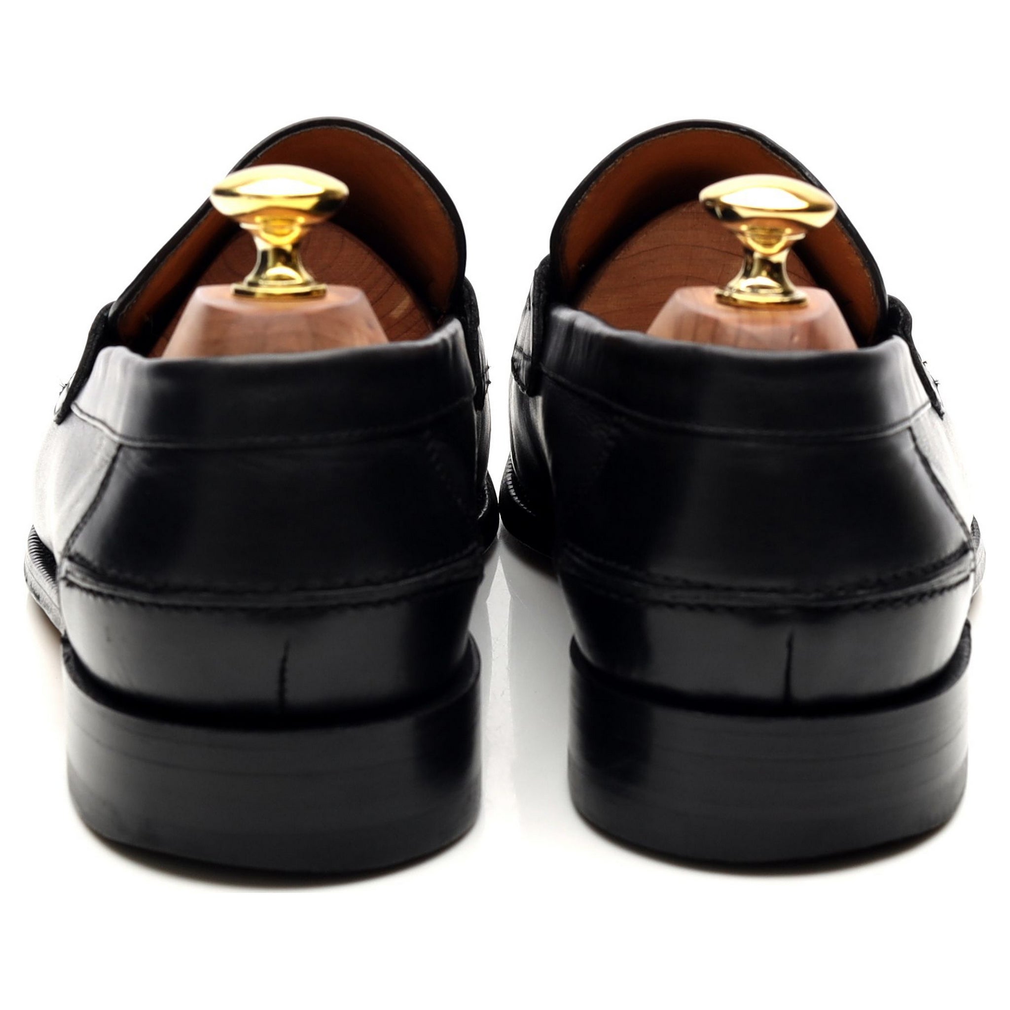 Mocassins Barker Barton cuir noir pointure UK 8 largeur G