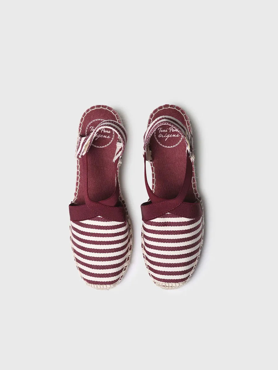 Toni Pons Terra-DD espadrilles compensées toile bordeaux