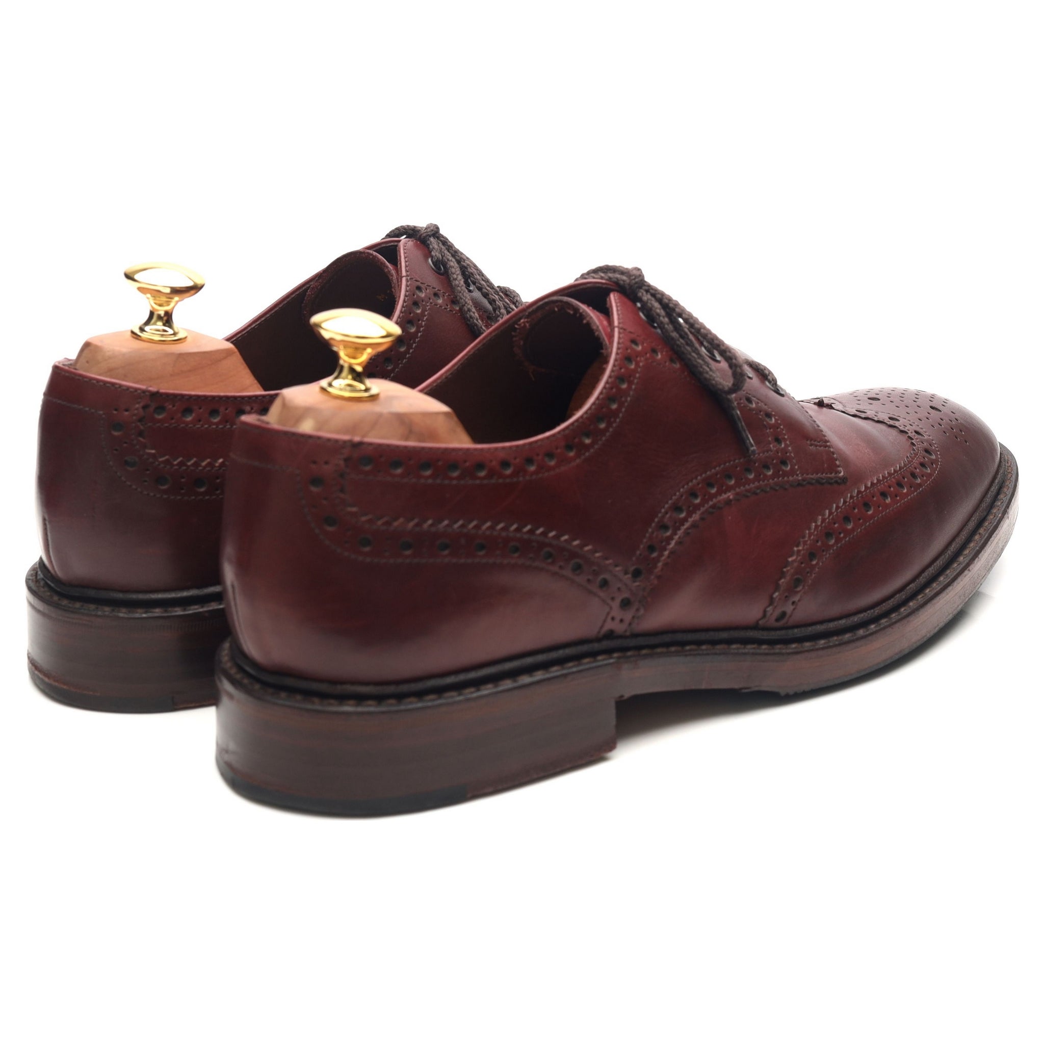 Loake 1880 Chester 2 derby cuir bordeaux UK 10