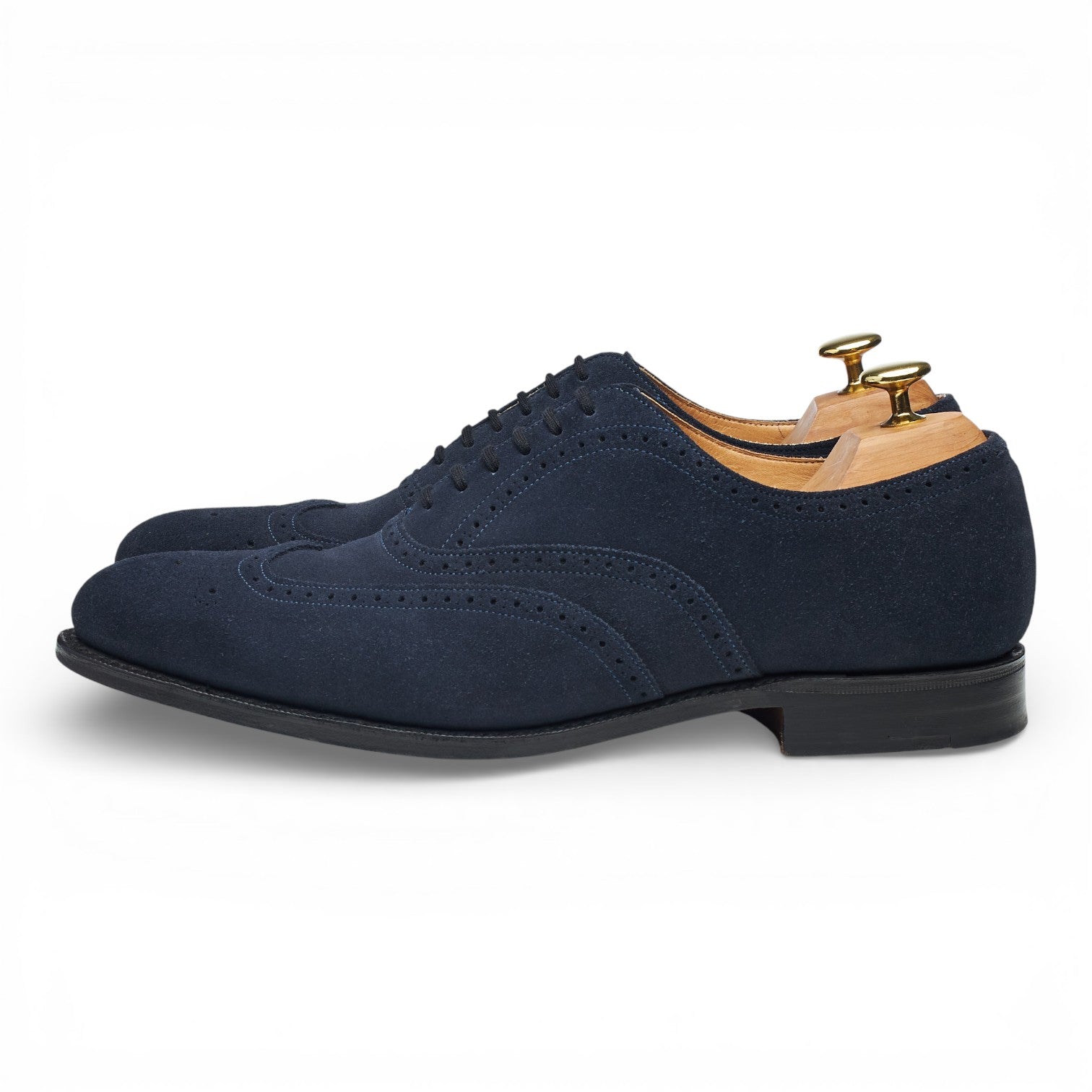Church’s Berlin richelieu daim bleu marine UK 8