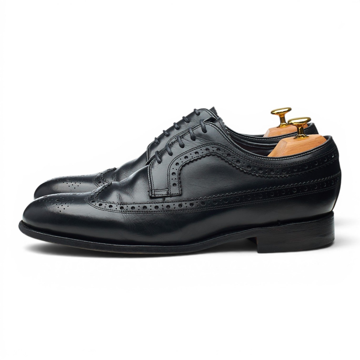 Barker derby brogue cuir noir UK 8