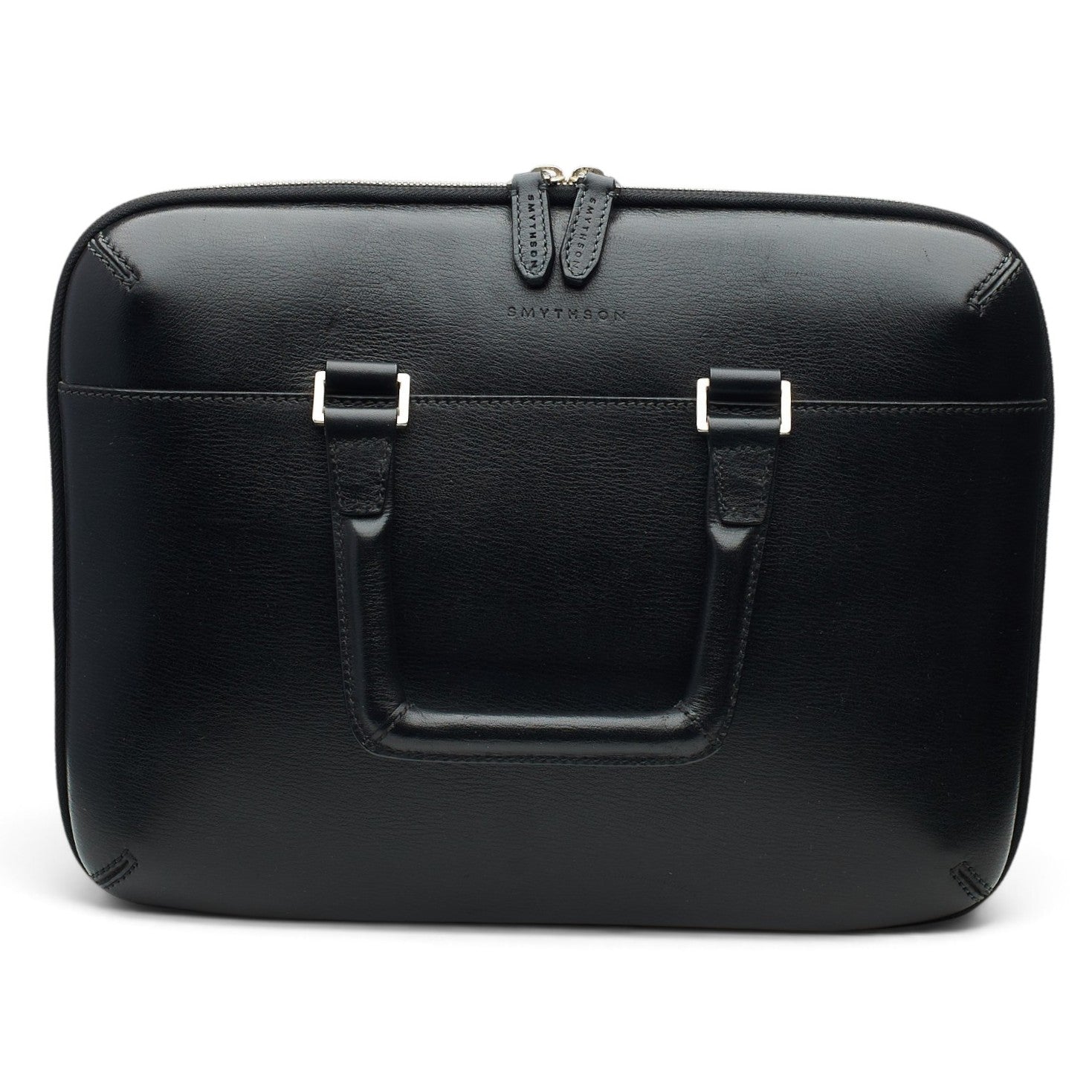 Smythson Slim sacoche cuir noir porte-documents 35 cm