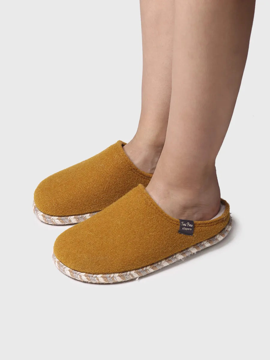 Toni Pons Deli-Fp chaussons feutre ocre