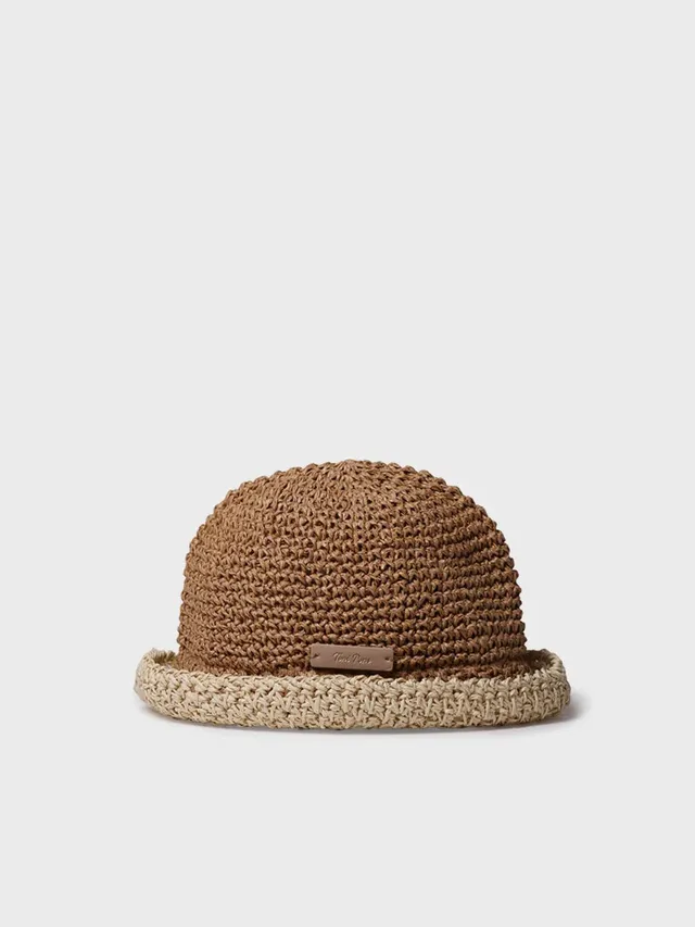 Toni Pons Sandra chapeau papier crochet naturel vegan