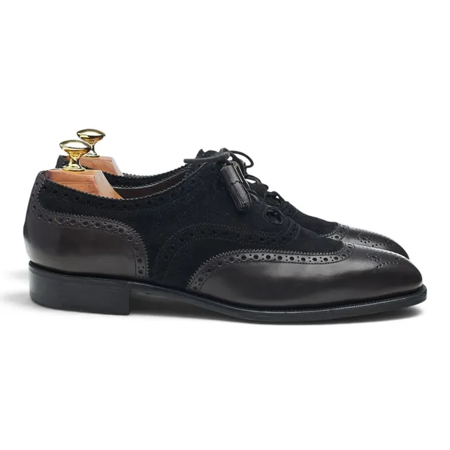Edward Green Skye richelieu cuir noir pointure UK 7,5