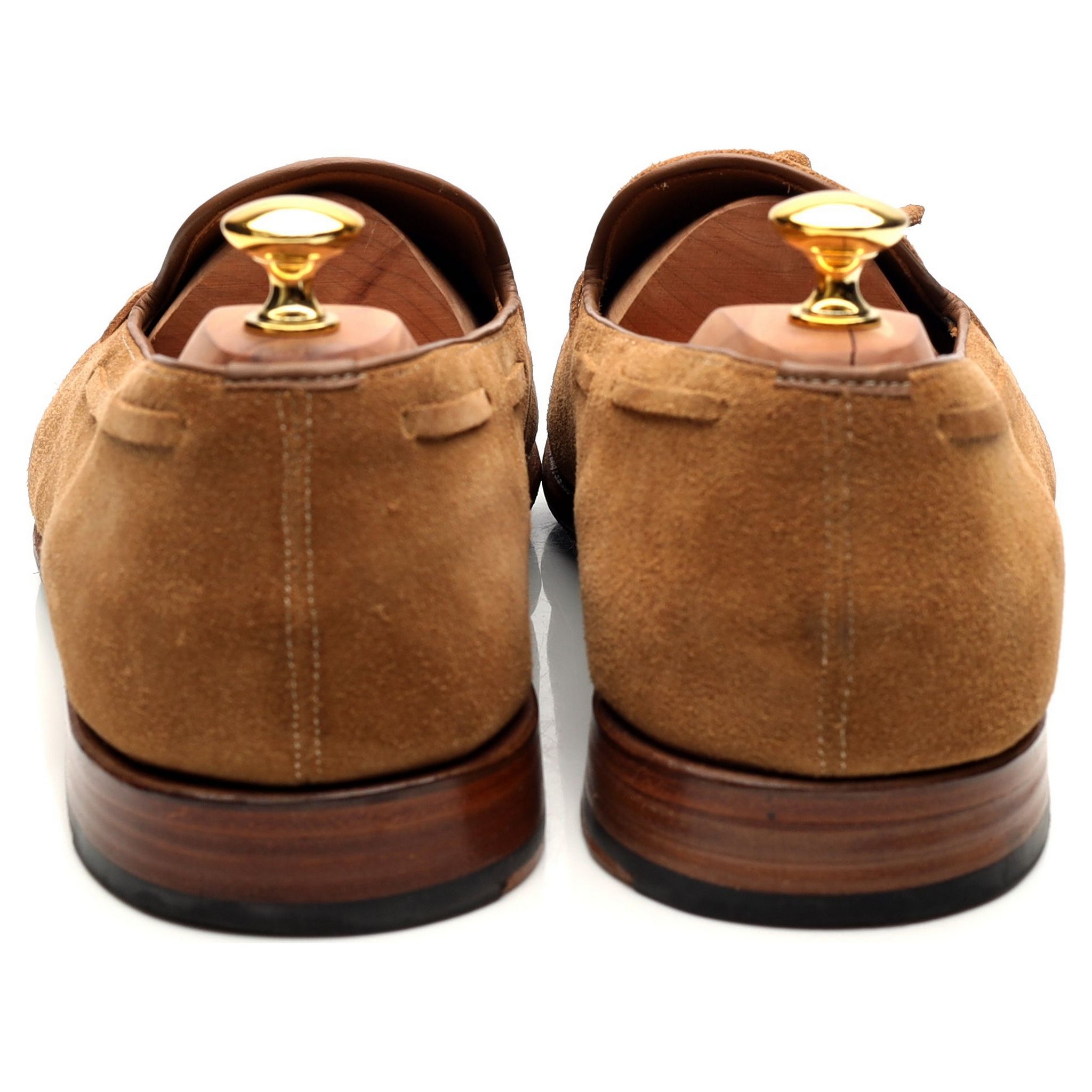 Grenson Scottie mocassins daim sable UK 12