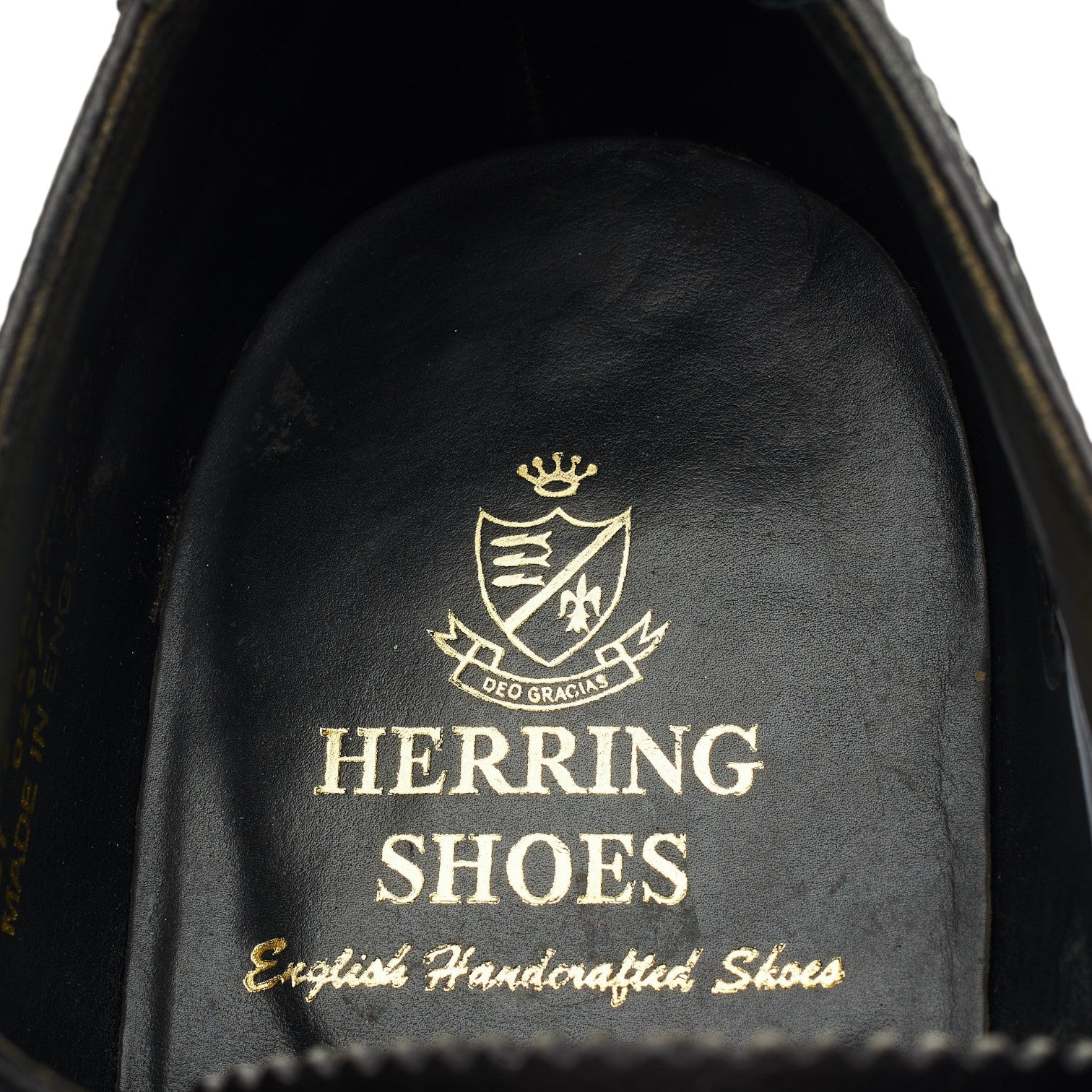 Herring Leamington derbies brogue noires UK 7,5